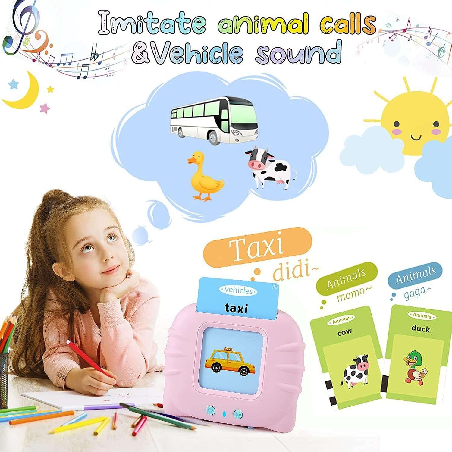 Royaldeals Toys Talking Flash Cards- Learning Toys for Toddlers - for Age 2 3 4 5 6 4