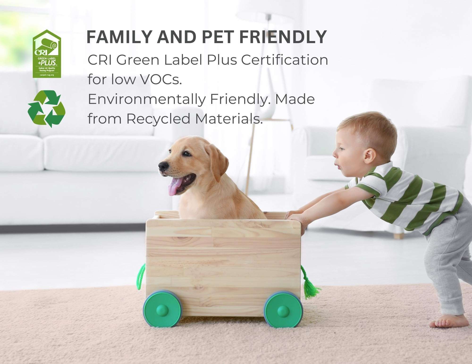 Comfort Cush Rug Pad - 4' x 6' Dual Surface 1/4" Thick Felt & Rubber, Pet and Life Friendly, Non-Slip, Safe for All Floors 5