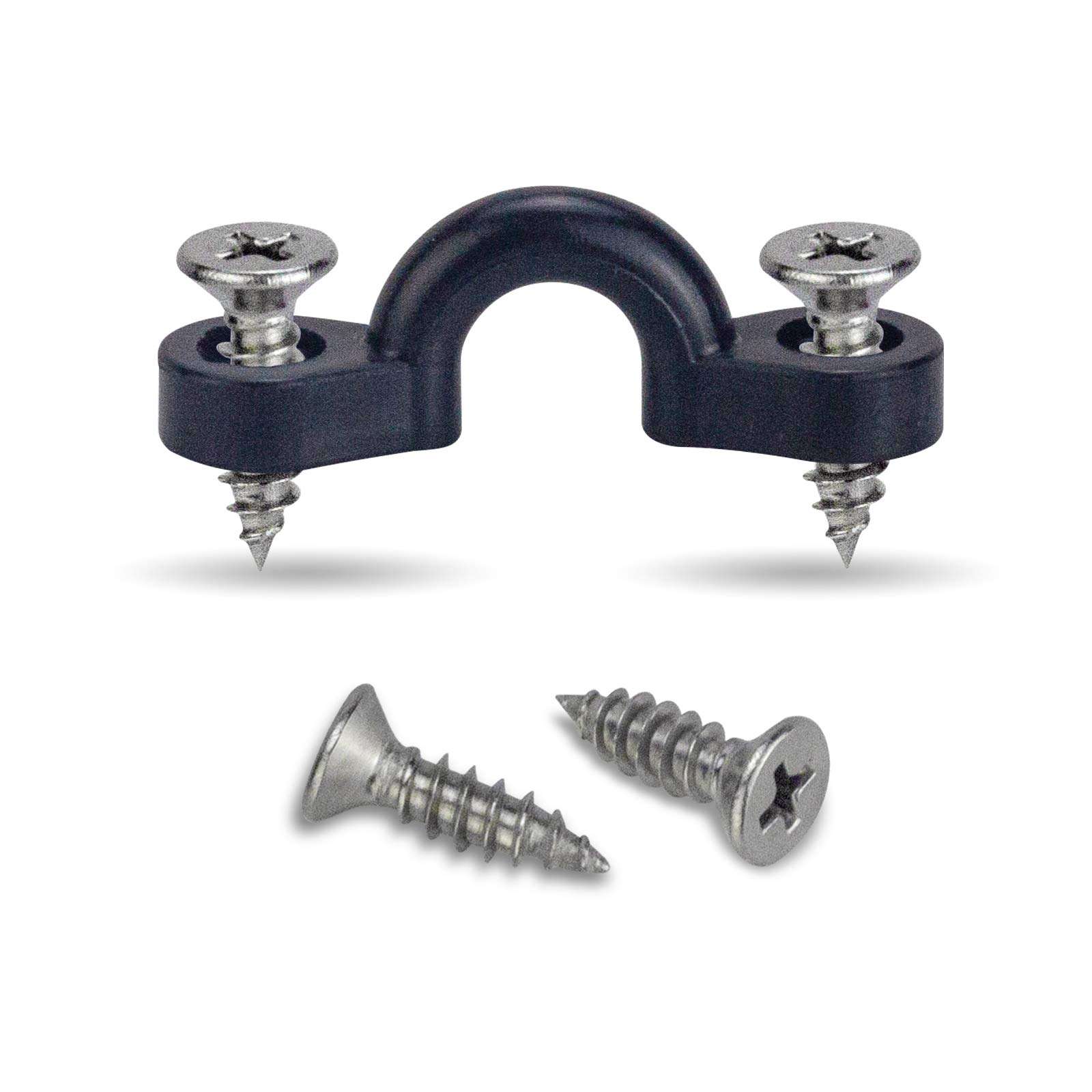 colaeos Kayak Pad Eye Kit, 12PCS Nylon Bungee Deck Loops Tie Down Pad Eye with 24 Screws for Boat Kayak Deck Rigging Kit 3