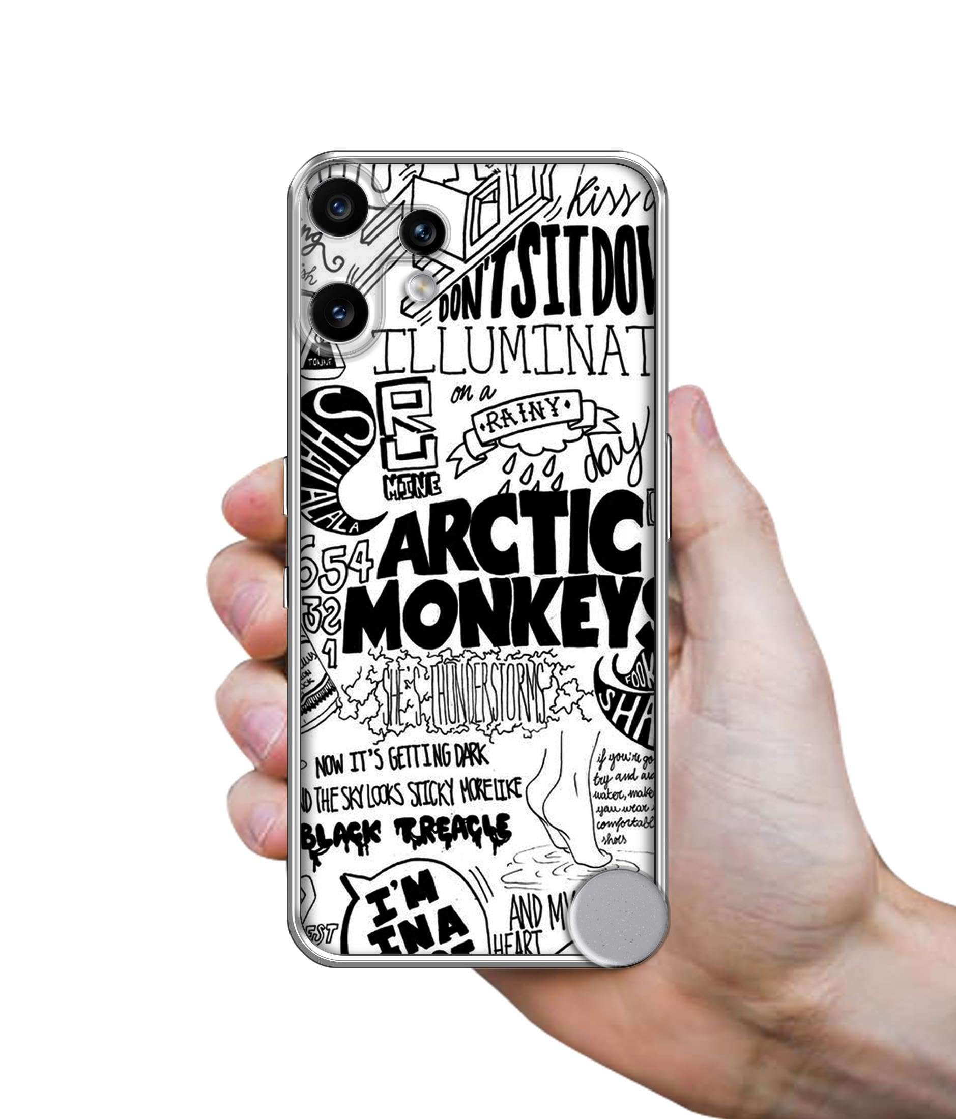 Casotec Arctic Monkeys Pattern Design Printed Silicon Soft TPU Back Case Cover for CMF by Nothing Phone 2 Pro 5G 4