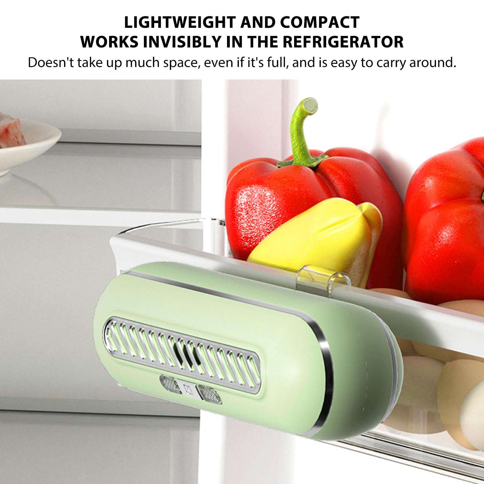 Refrigerator Deodorizer, Refrigerator Odor Eliminator, 1200mAh USB Rechargeable Portable Anti Freeze Fridge Deodorizer for Fridge Closet Shoe Cabinet Car 4