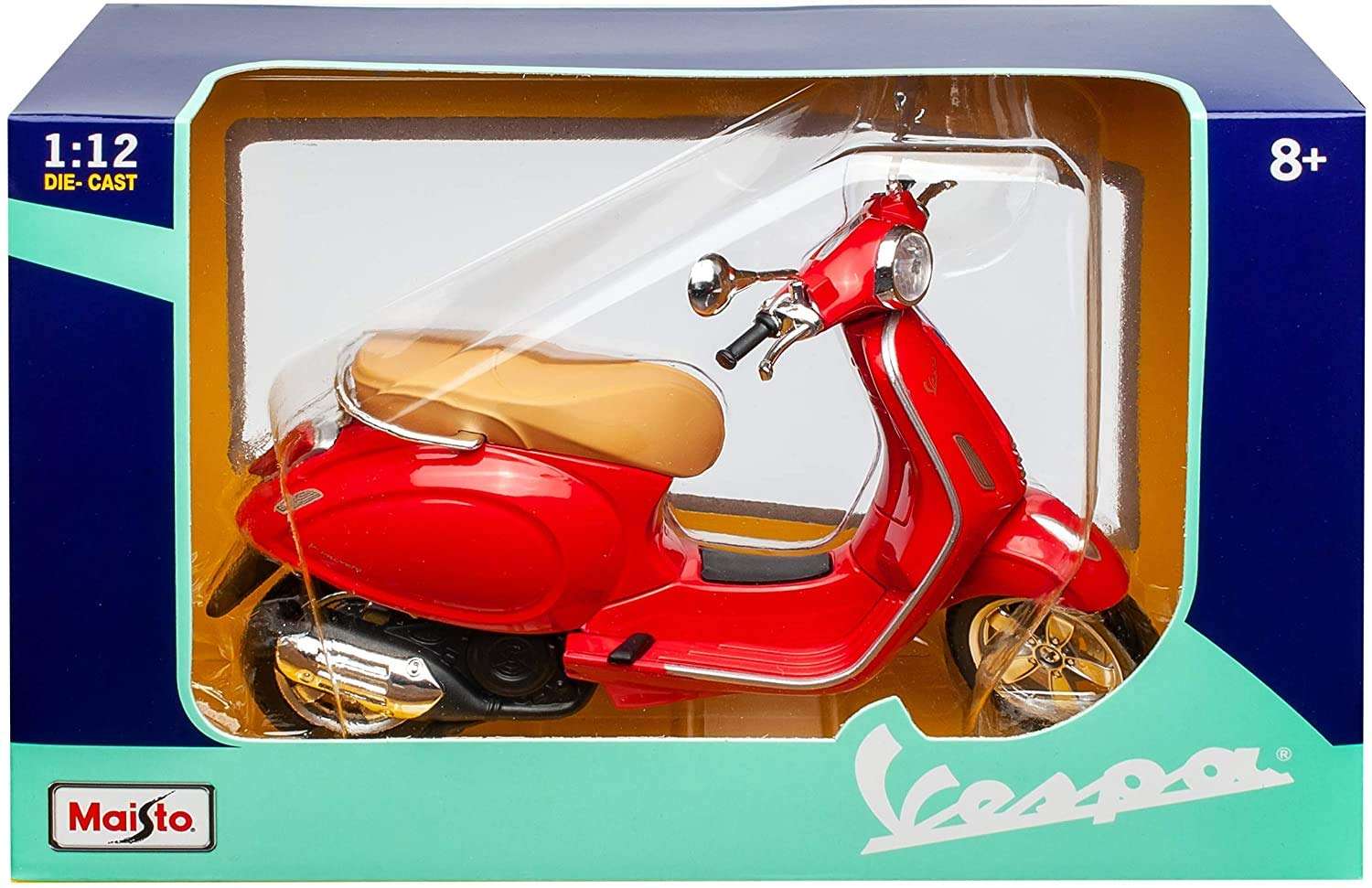 Maisto - 1/12 Scale Model Compatible with Vespa Primavera 150 (2013) (White)_31101qf 2