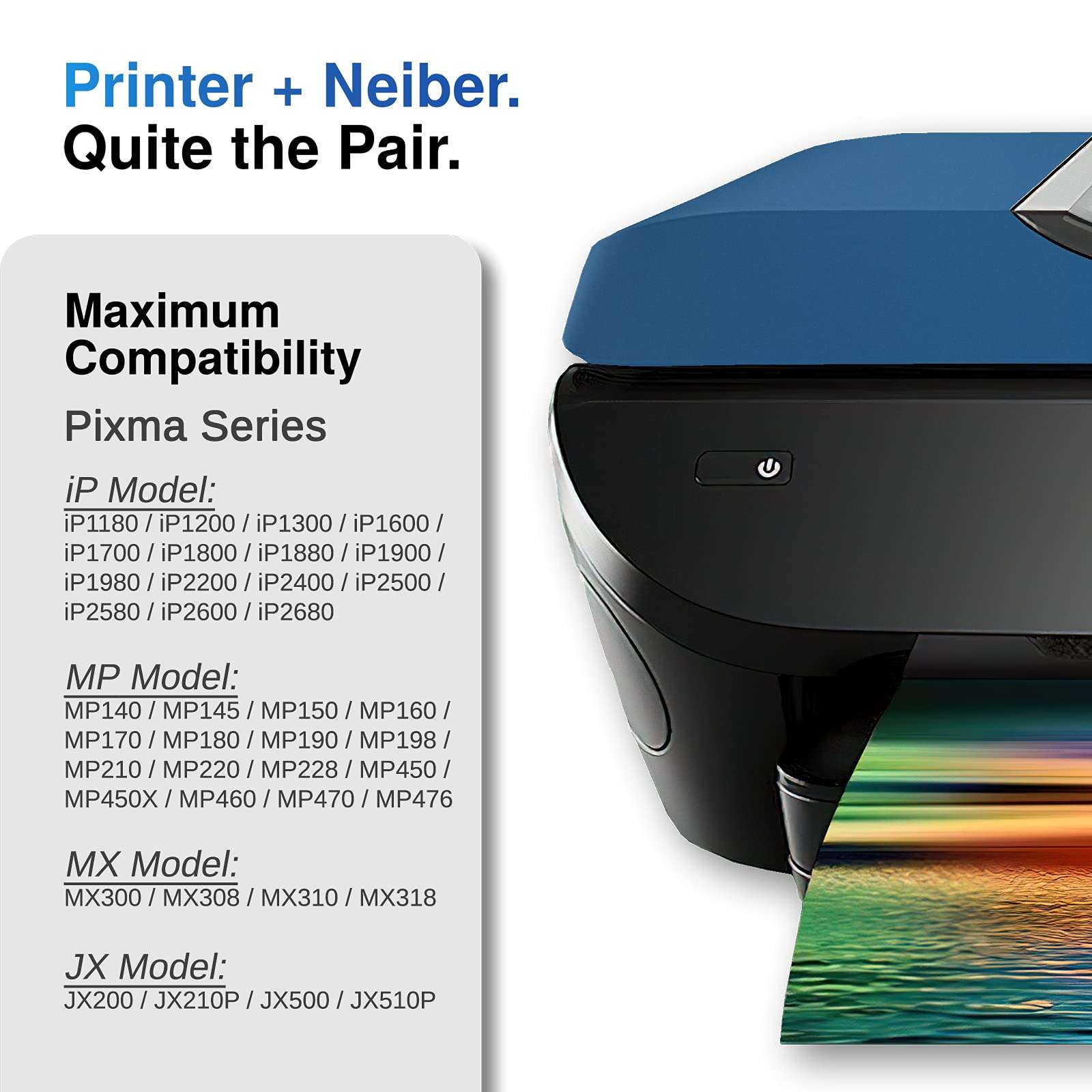 Neiber Remanufactured 40 Ink Cartridge Replacement for Canon 40 PG-40 Black Fit with Pixma iP6320D iP6310D iP6220D iP6210D iP2680 iP2600 iP2580 iP2500 iP2400 iP2200 iP1980 iP1900 Printer (1 Black) 2