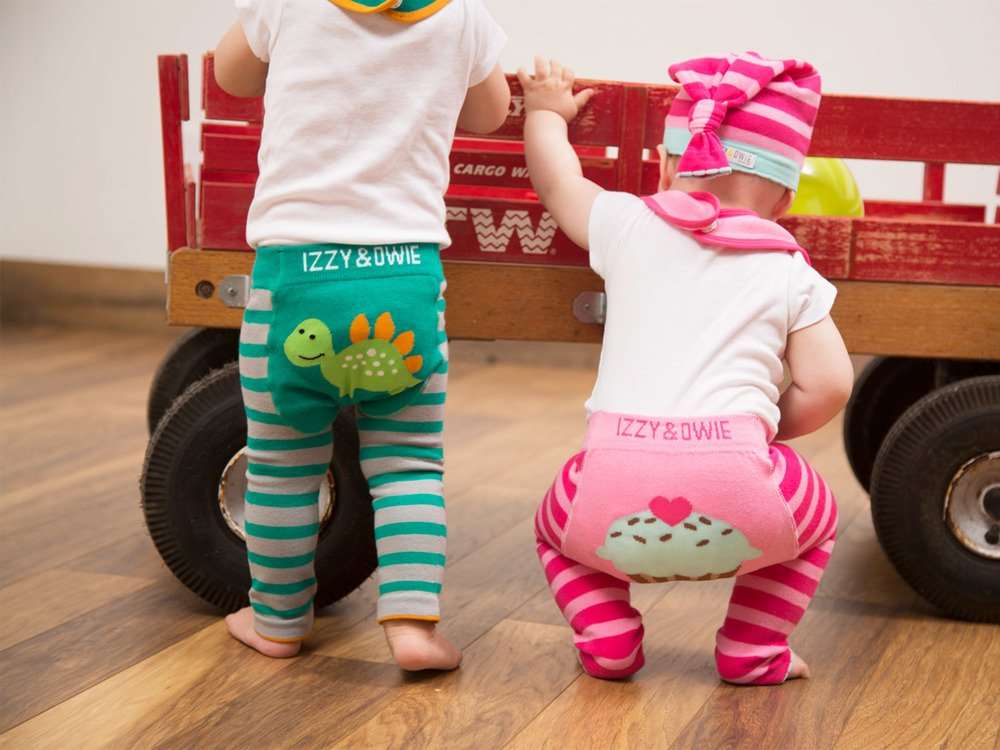 Izzy and Owie Striped Loose Baby Hat, 0-12 Month, Dark Pink/Light Pink/Mint 6