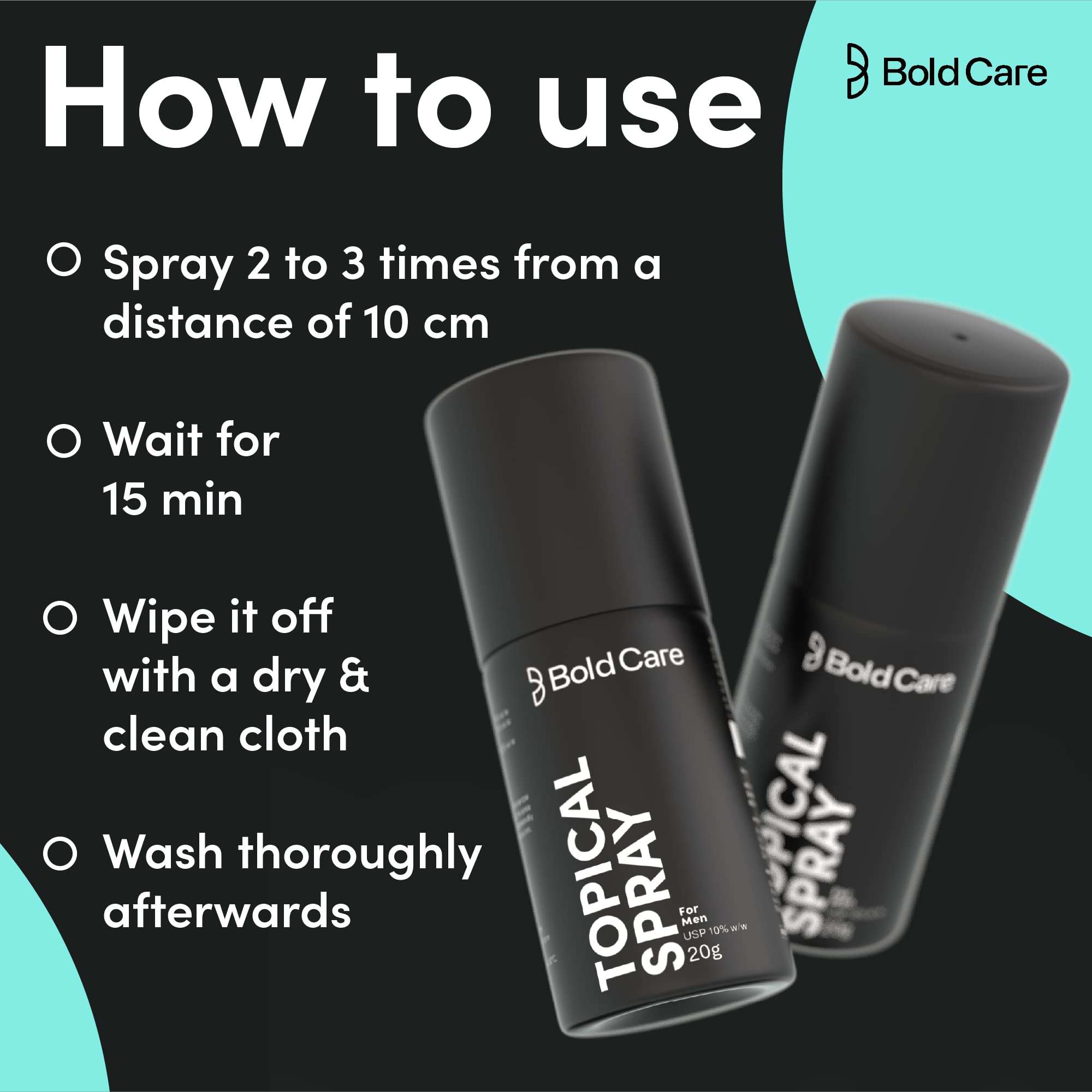Bold Care Spray for Men (Pack of 2) 4