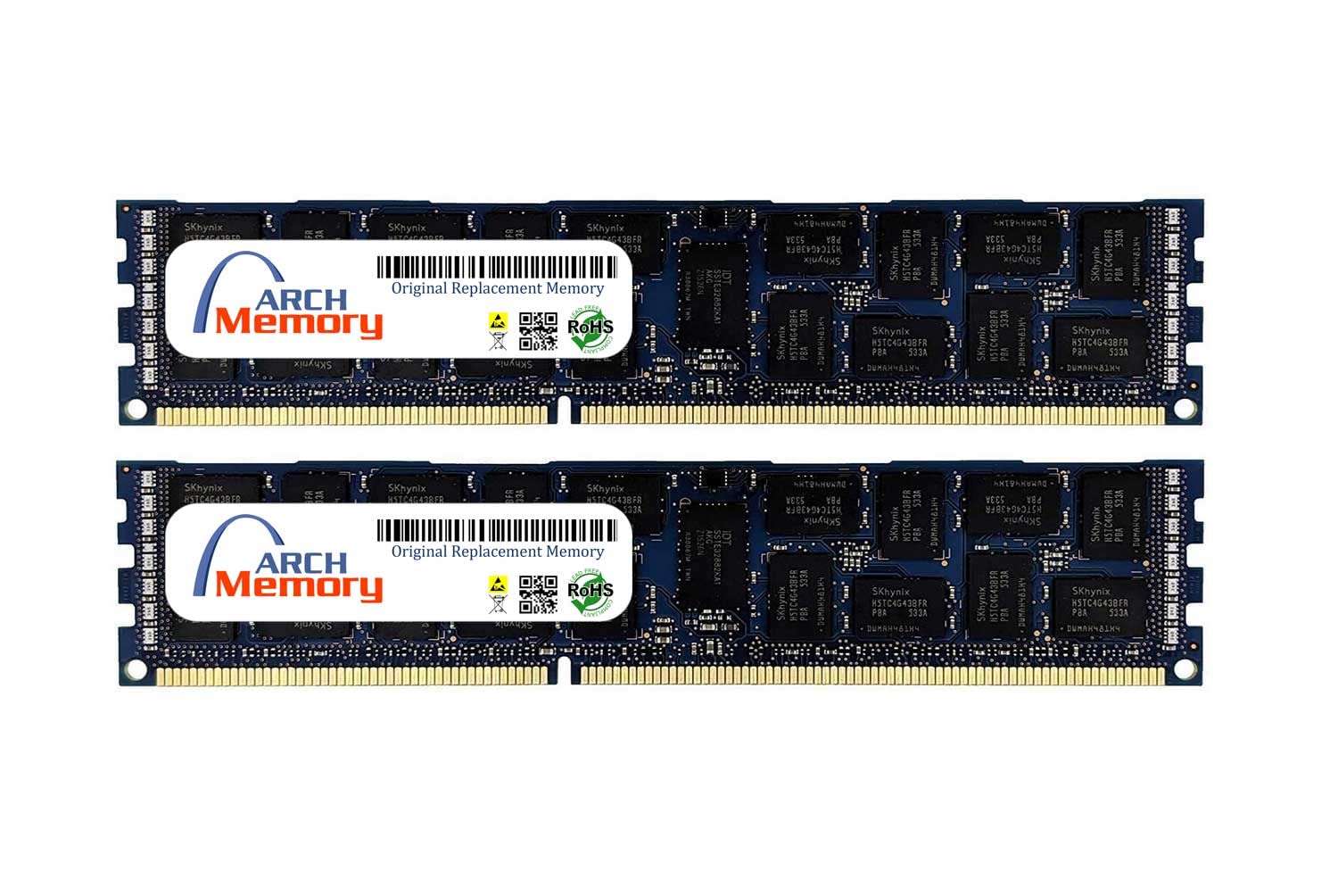 Arch Memory 32 GB (2 x 16 GB) Replacement for Dell SNPMGY5TC/16G A6996789 240-Pin DDR3L RDIMM RAM for Poweredge R710 Server 1