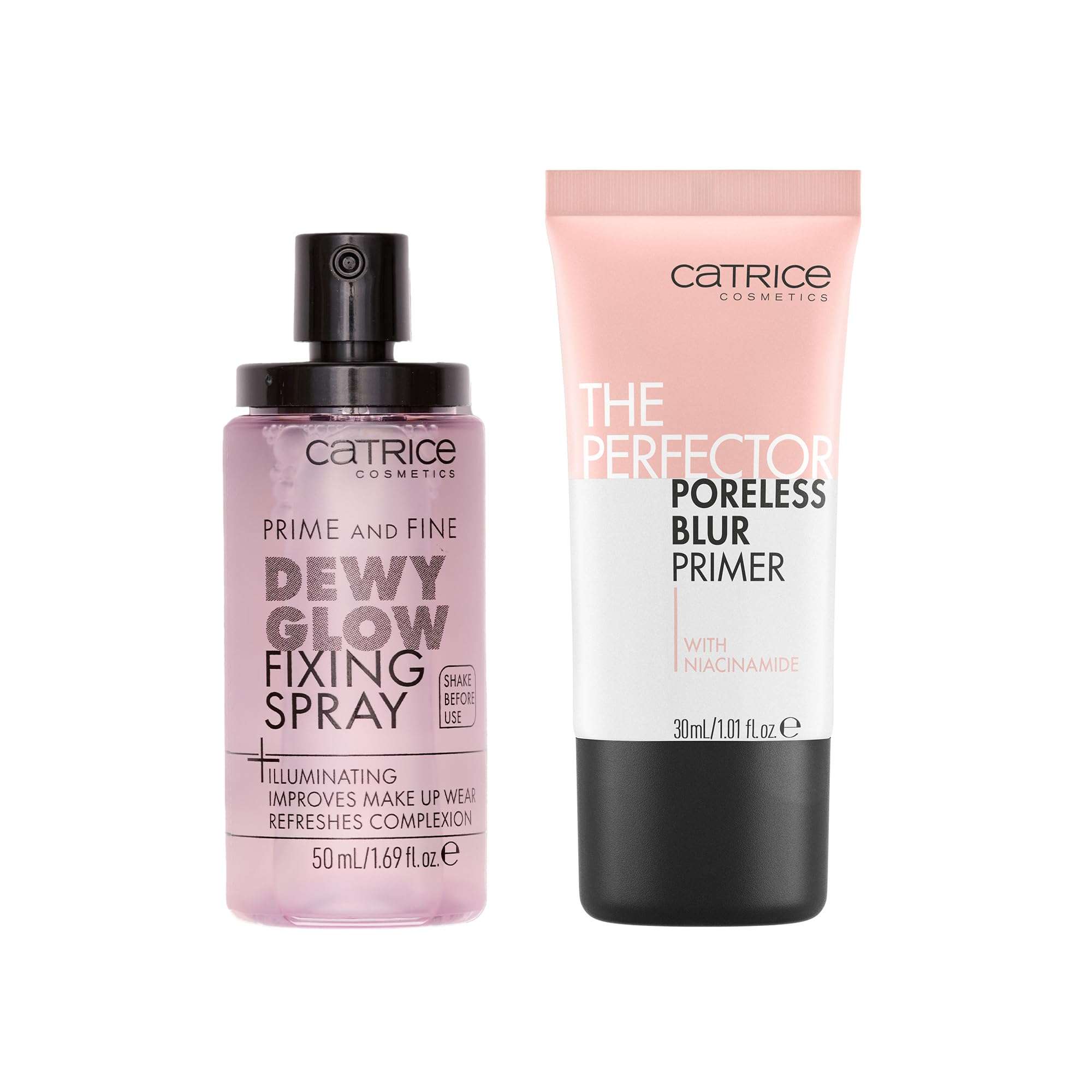 Catrice | Prime & Fine Illuminating Dewy Glow Spray & Perfector Poreless Primer Bundle | Full Coverage Makeup | Vegan & Cruelty Free 3