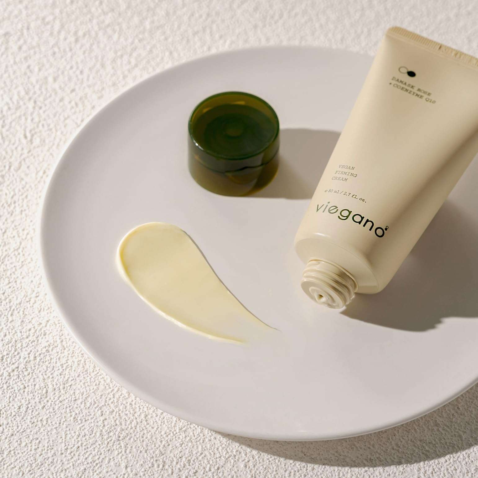 [ viegano ] Firming Cream for Sensitive Skin | Damask Rose + CoQ10 | Korean Moisturizer | Targets Fine Lines & Wrinkles | 100% Vegan | 80 mL 3