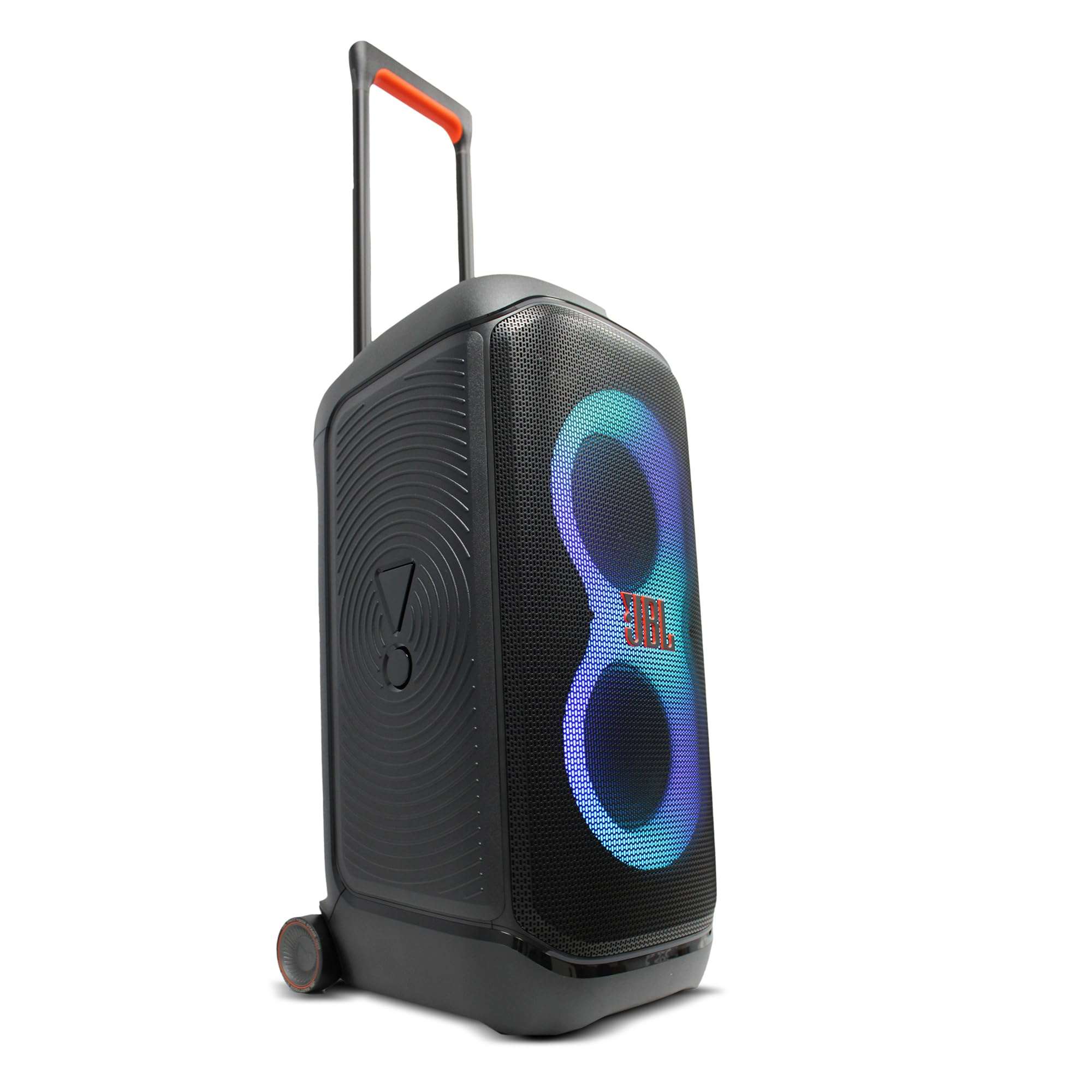 JBL PartyBox Stage 320 240W Portable Wireless Speaker, 18 Hour Battery, Splash Proof (JBLPARTYBOX320AM) + Wireless Two Microphone System with Receiver + AUX Cable + Microfiber Cloth 4