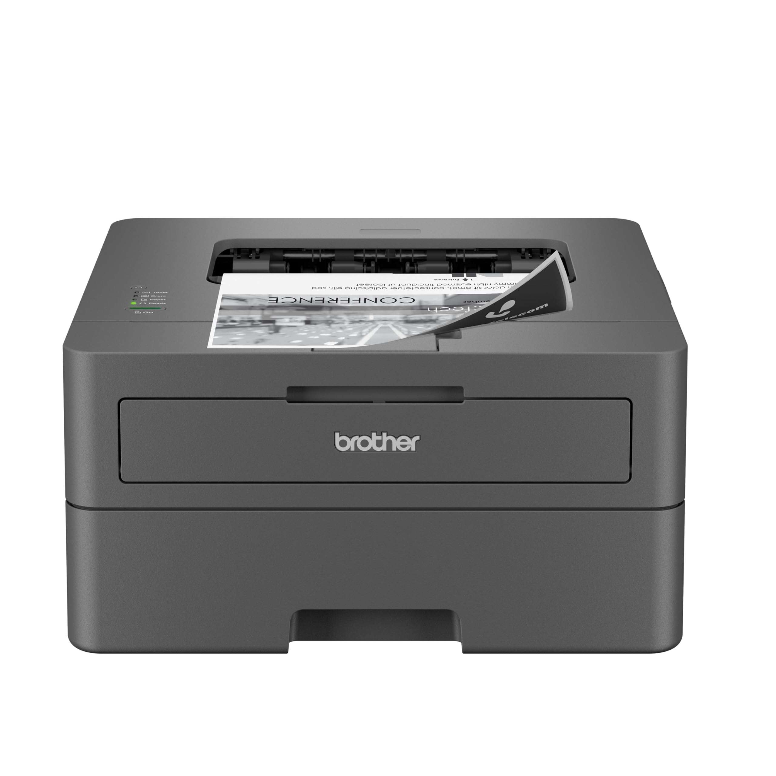 Brother HL-L2400D Compact Monochrome Laser Printer, USB Required (Cable not Included), Black & White Output | Includes Refresh Subscription Trial(1), (Renewed Premium) 1