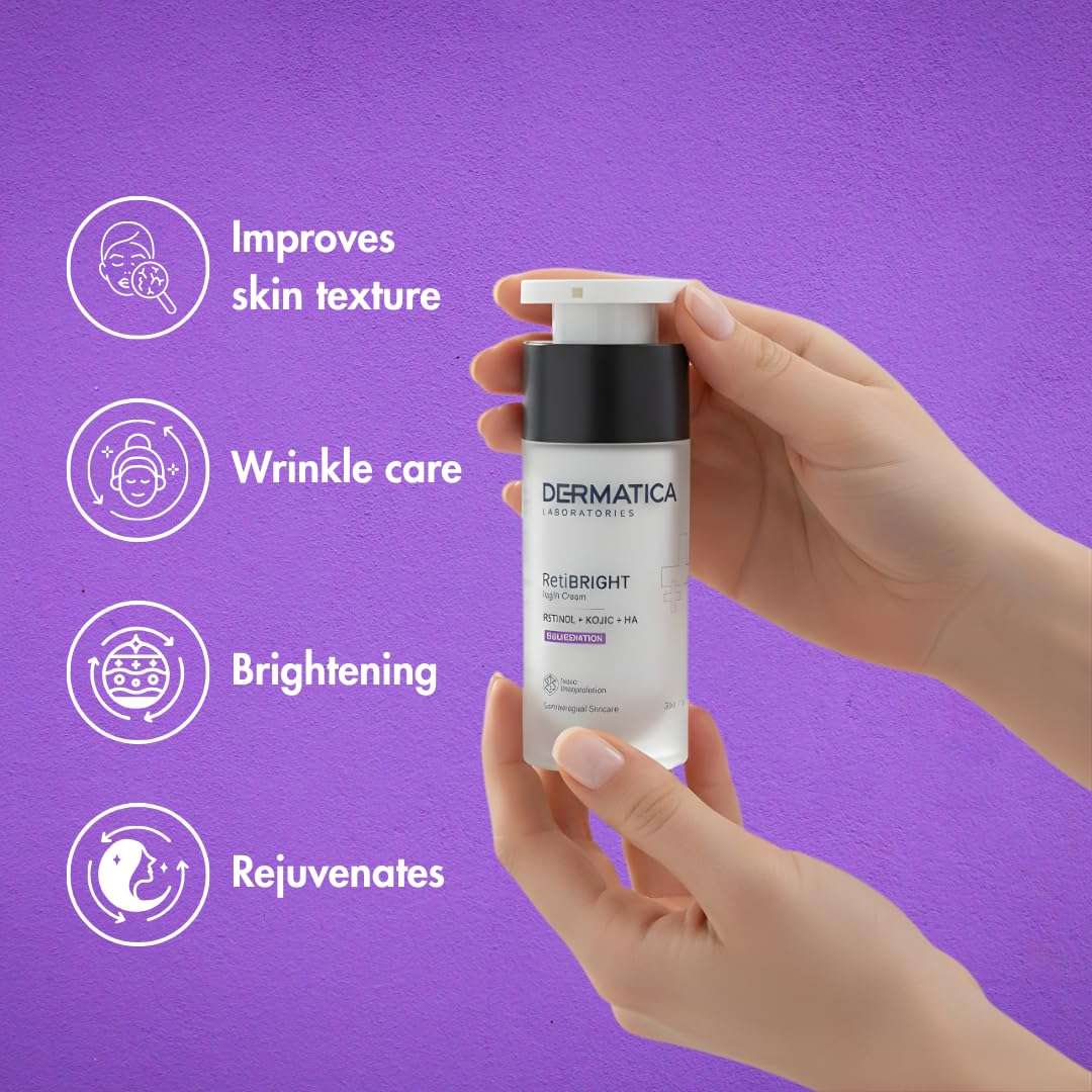 Dermatica RetiBright Night Cream | For Rejuvenation of Skin | 30ml 5