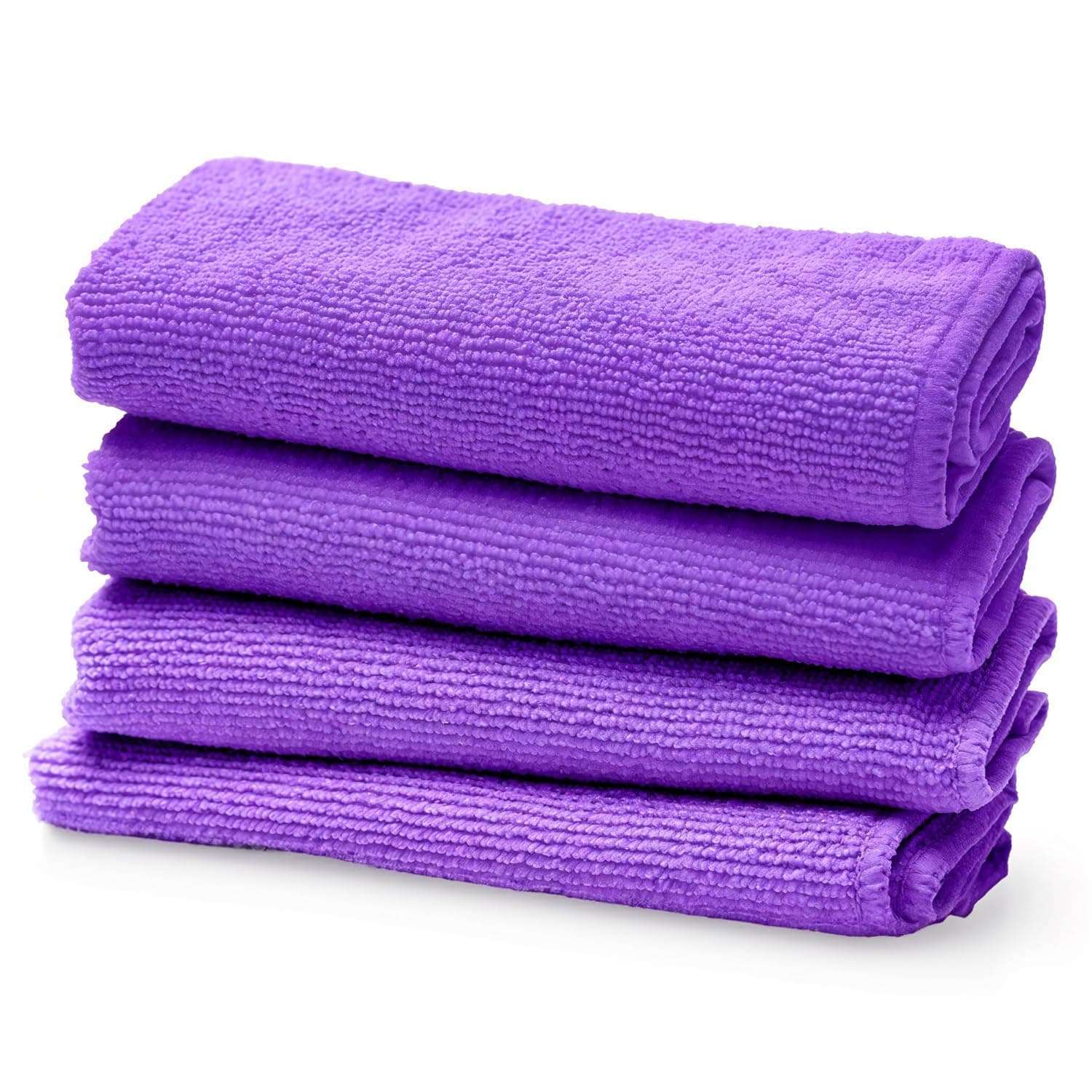 Screen Mom Screen Cleaner Purple Microfiber Cloths (4-Pack) - Microfiber Screens Cleaner Cloths, TV Cleaning Cloth for Electronic Cleaners, Laptop, Computer & Car Screens Cleaning Kit, TV Cleaners 1
