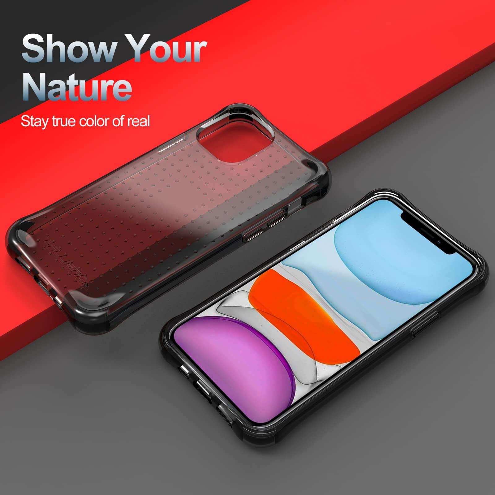 BALLISTIC Raptor S Series Designed for iPhone 11 Case (2019) with B-Labs Corners Against Drops, Protective Case for iPhone 11, 6.1 inch - Tint Black 2