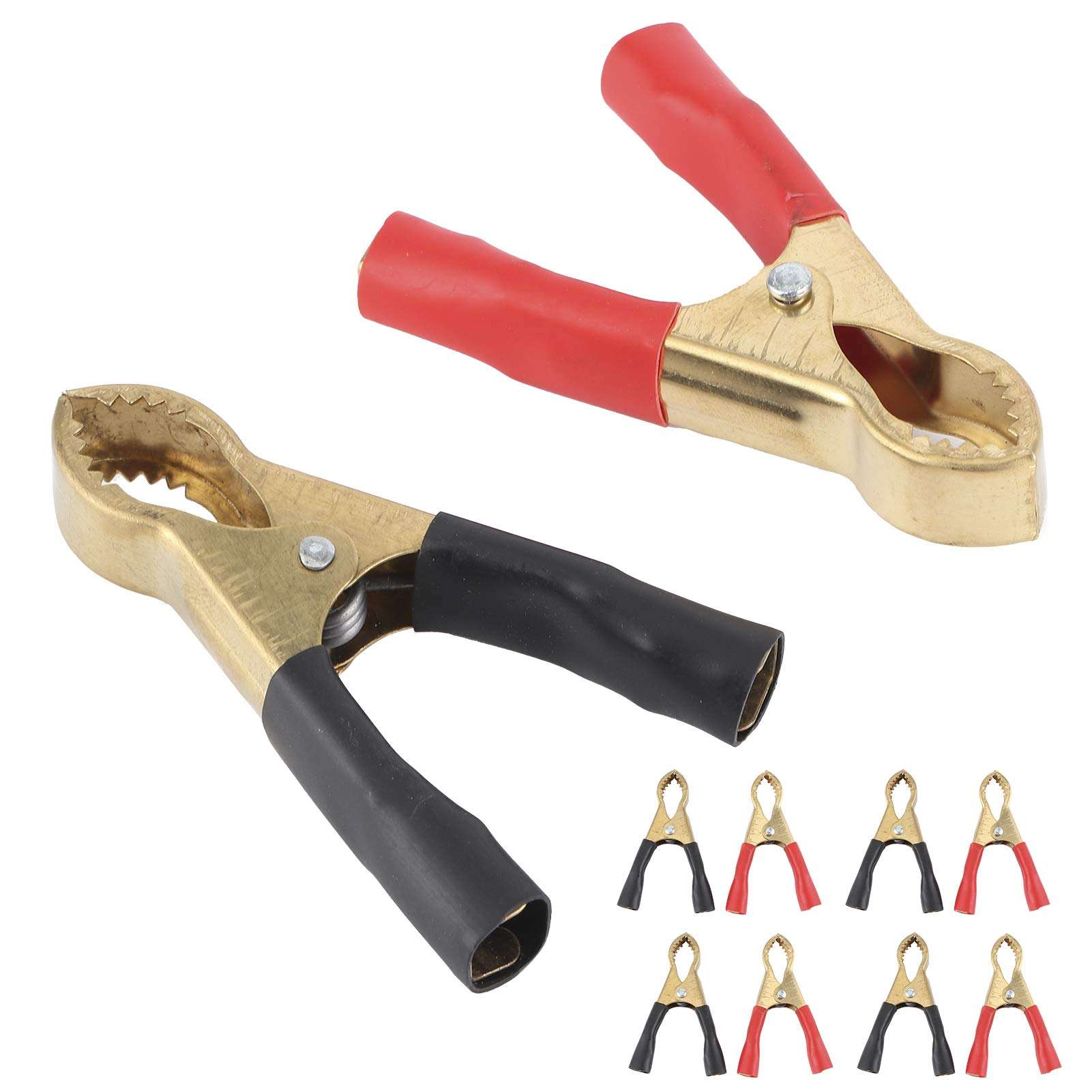 Battery Cable Clips, 10Pcs 50A Battery Clips, Heavy‑Duty Insulated Clip Wire Cable Clamp, for Car Battery Chargers
