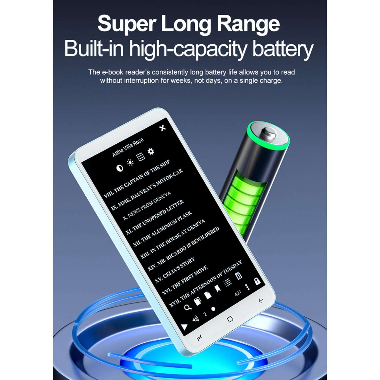 Snnozy 5.0-Inch E-Book Reader Built-in Speaker 5M Camera E-Reader with Handwriting Tablet for Extracurricular Learning Audio Video PDF Reader 5