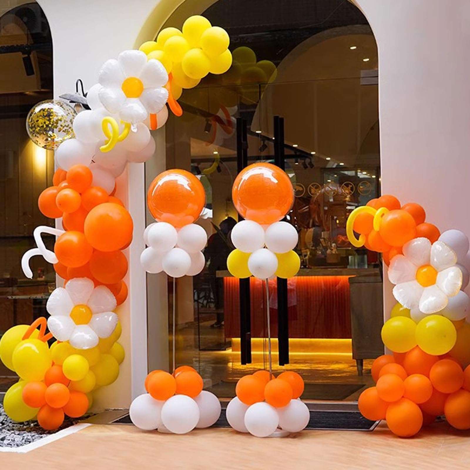 Tsnamay Balloon Arch Kit with Accessories,Free Bending 8.2 and 5 ft Balloon Arch Stand with Base and Manual Pump for Party Holiday Exhibition Decoration 5