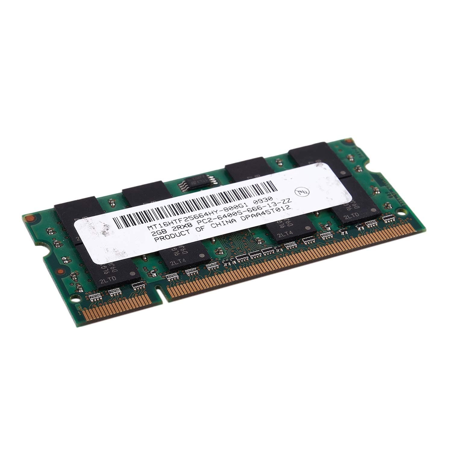 Pasuihcay 2GB DDR2 PC2-6400 800MHz 200Pin 1.8V Laptop Memory SO-DIMM Notebook RAM, green 4