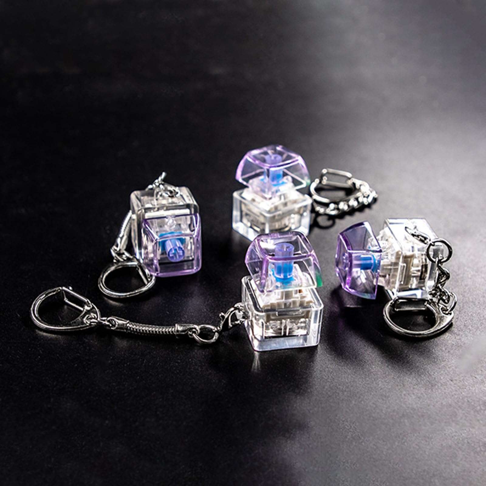 10PCS High Transparent Keycaps XDA Height Blank Keycap Set For Mechanical Keyboard Keycap Backlit Key Caps Colorful Blank Keycaps 4