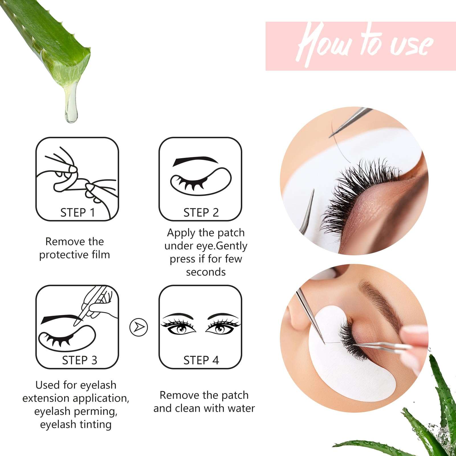100Pairs Eyelash Extension Gel Patches Kit Natural Hydrogel, Lash Gel Pads for Beauty Makeup Mask Kit Supplies Eye Mask Pads Beauty Tools (Silver) 5