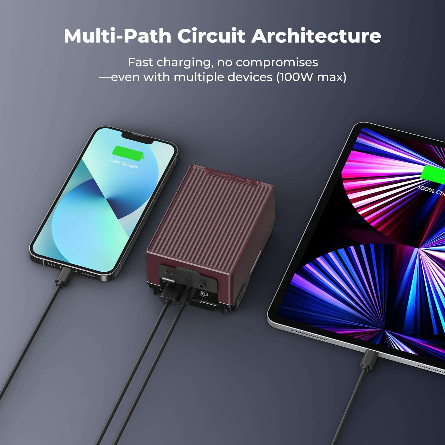 K&F CONCEPT V Mount Battery, 99Wh 6700mAh V-Mount Battery with PD 100W USB-C Fast Charging, with Dual D-TAP/A/USB-C/DC/TFT Display/Emergency Light for Camera, Camcorder, Monitor, Video Light 5