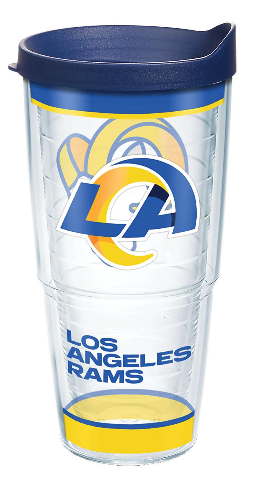 Tervis NFL Los Angeles Rams - Tradition Made in USA Double Walled Insulated Tumbler Travel Cup Keeps Drinks Cold & Hot, 24oz, Classic 1