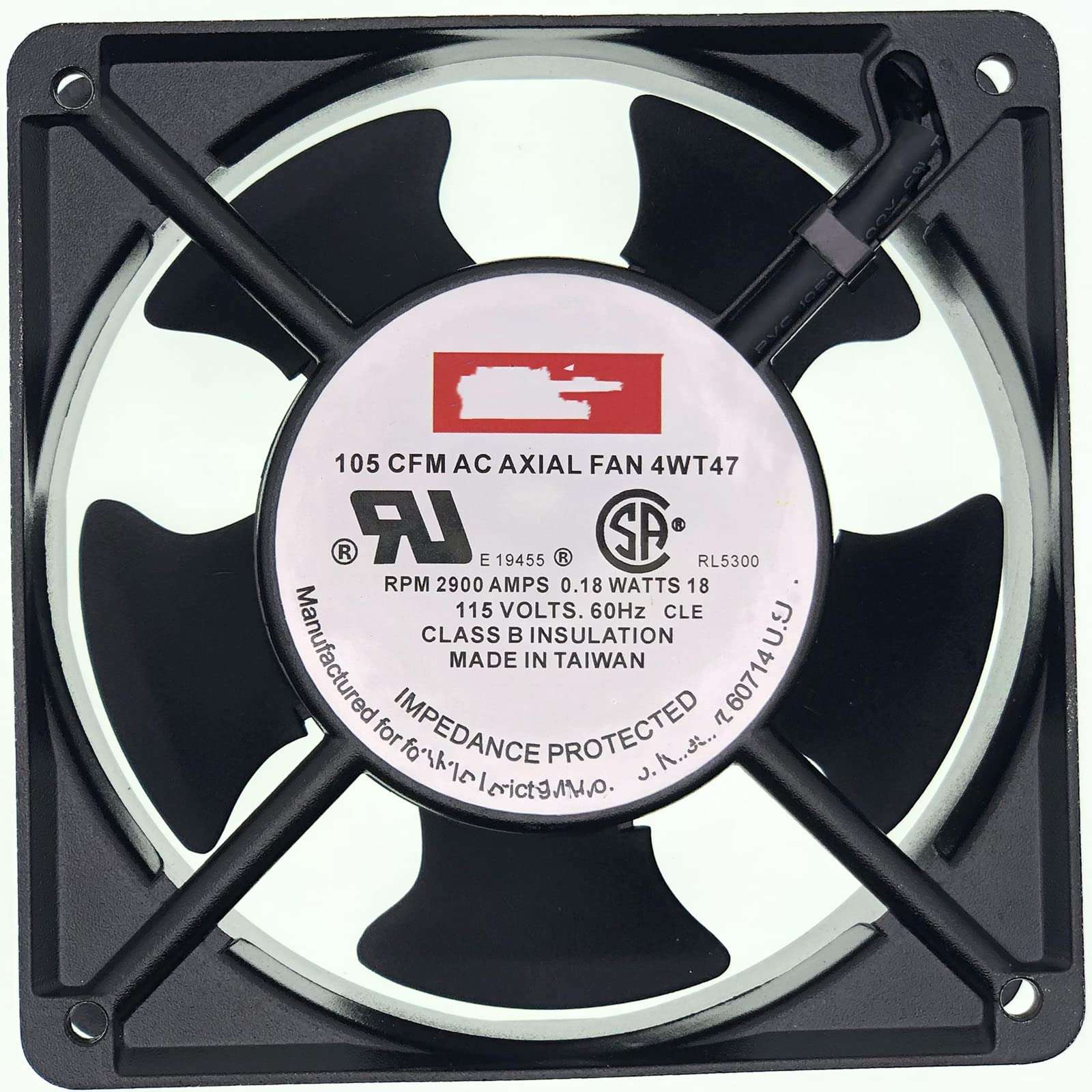 for 4WT47 AXIAL Fan 115V-AC 105CFM Cooling Fan D506793,120mm Cabinet Welding Cooling Fan, Square ac axial Fan 1