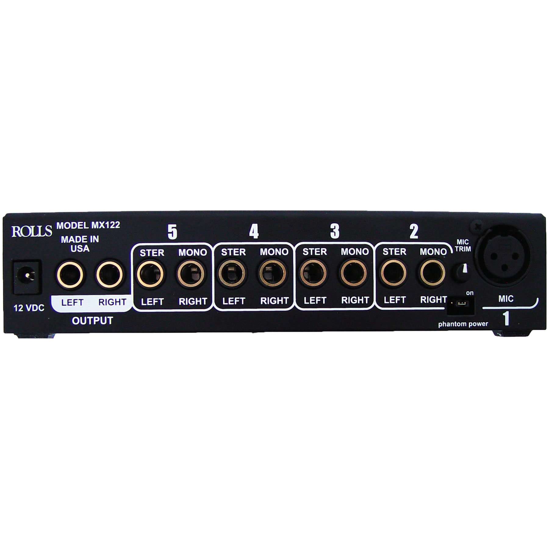 Rolls MX122 MiniMix Pro Mic/Source Mixer 3