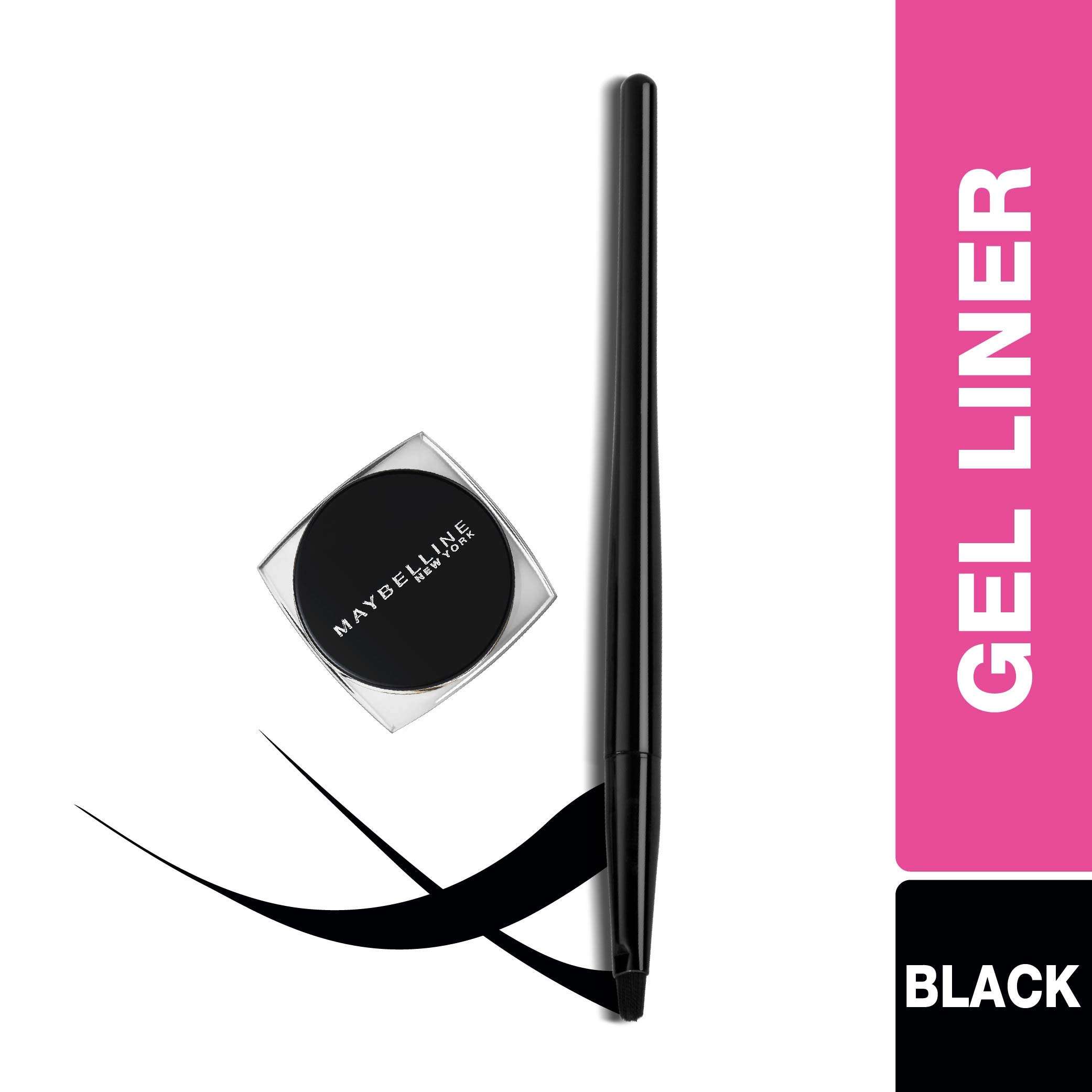 Maybelline New York Lasting Drama Gel Eyeliner,Blackest Black, 2.5g 3