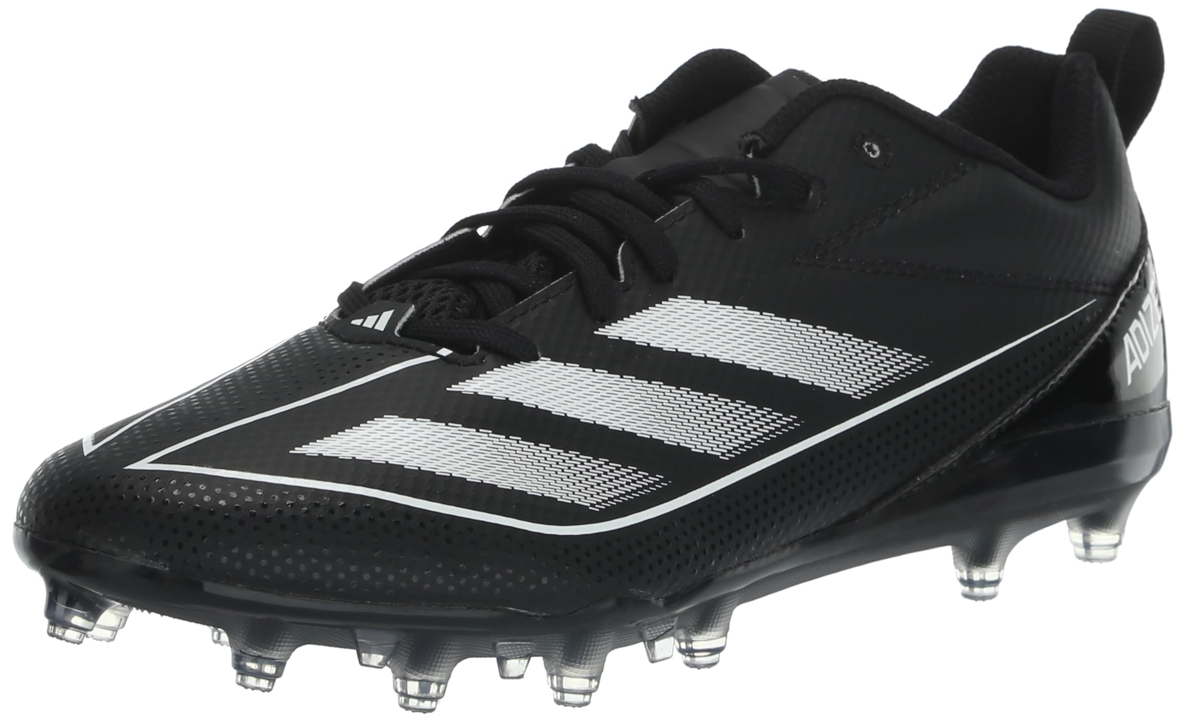 adidas Adizero Electric.2 American Football Sneaker, Black/White/Black, 6 US Unisex Big Kid