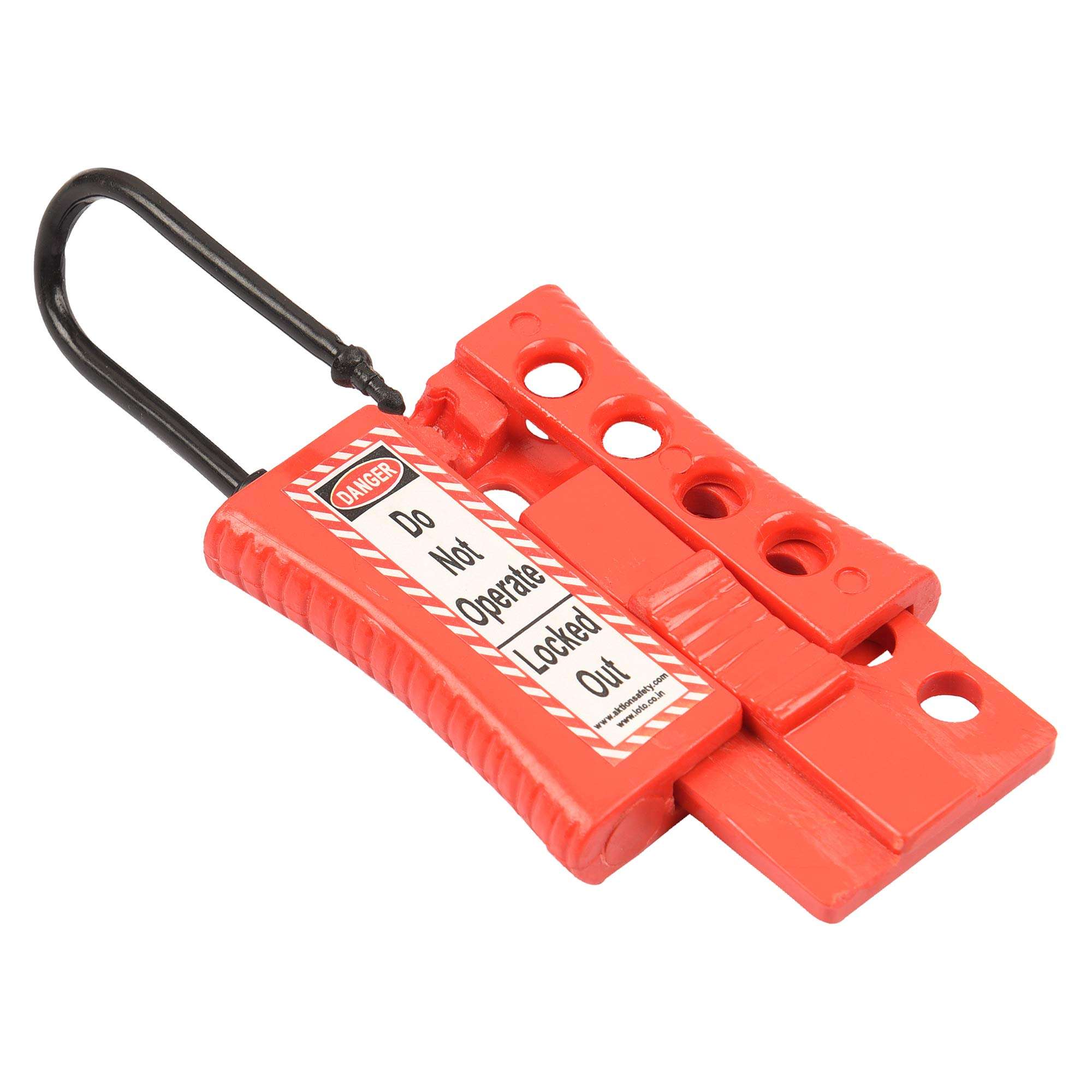 Aktion Safety Lockout HASP De-Electric AK-SLDH-76R Lock and hold (Pack of 10) 6