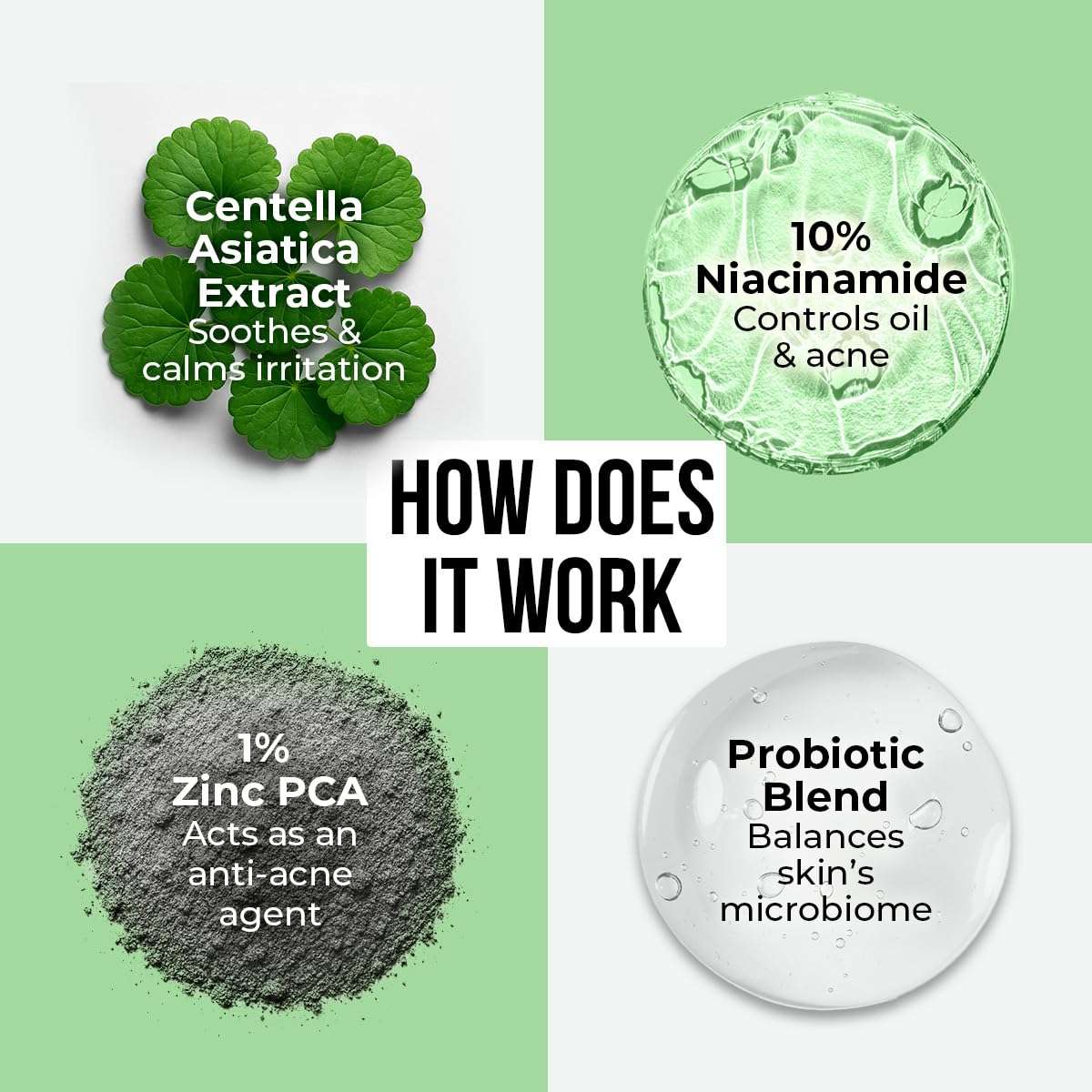 Dr. Sheth's Centella & 10% Niacinamide Face Serum | Oil & Sebum Control | Acne Scars, Acne Marks, Redness & Skin Irritation | Lightweight & Quick-Absorbing | Fades Discoloration & Improves Skin Texture | For All Skin Types | 30 ml 5