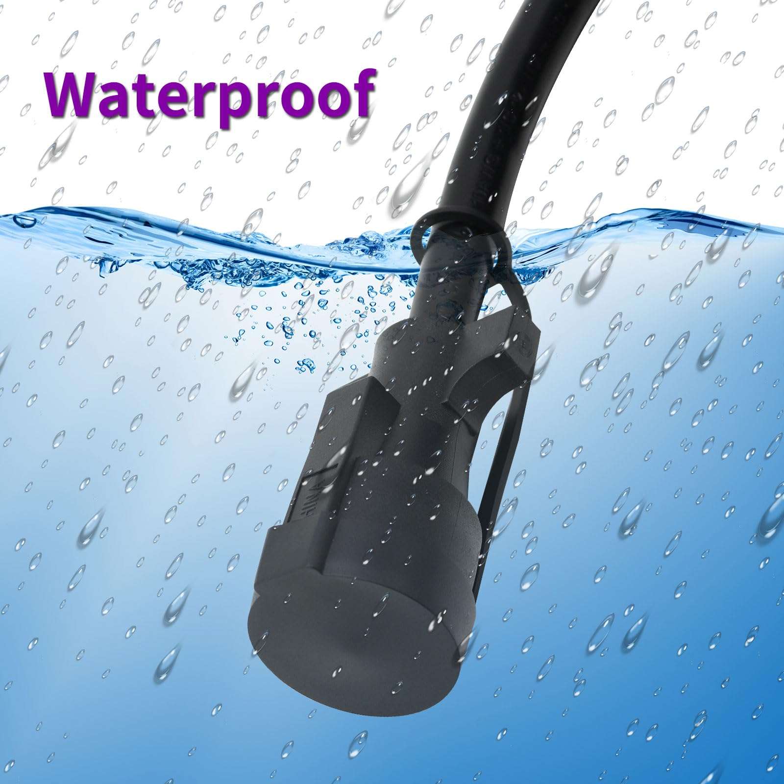 Gubrdfrsod 25 FT 7 Pin Trailer Plug Heavy Duty Trailer Wire Extension Pure Copper 7 Wire Trailer Wiring Harness Kit with Dust Cover 7 Way Trailer Plug Cord for RVs Trailers Campers 4