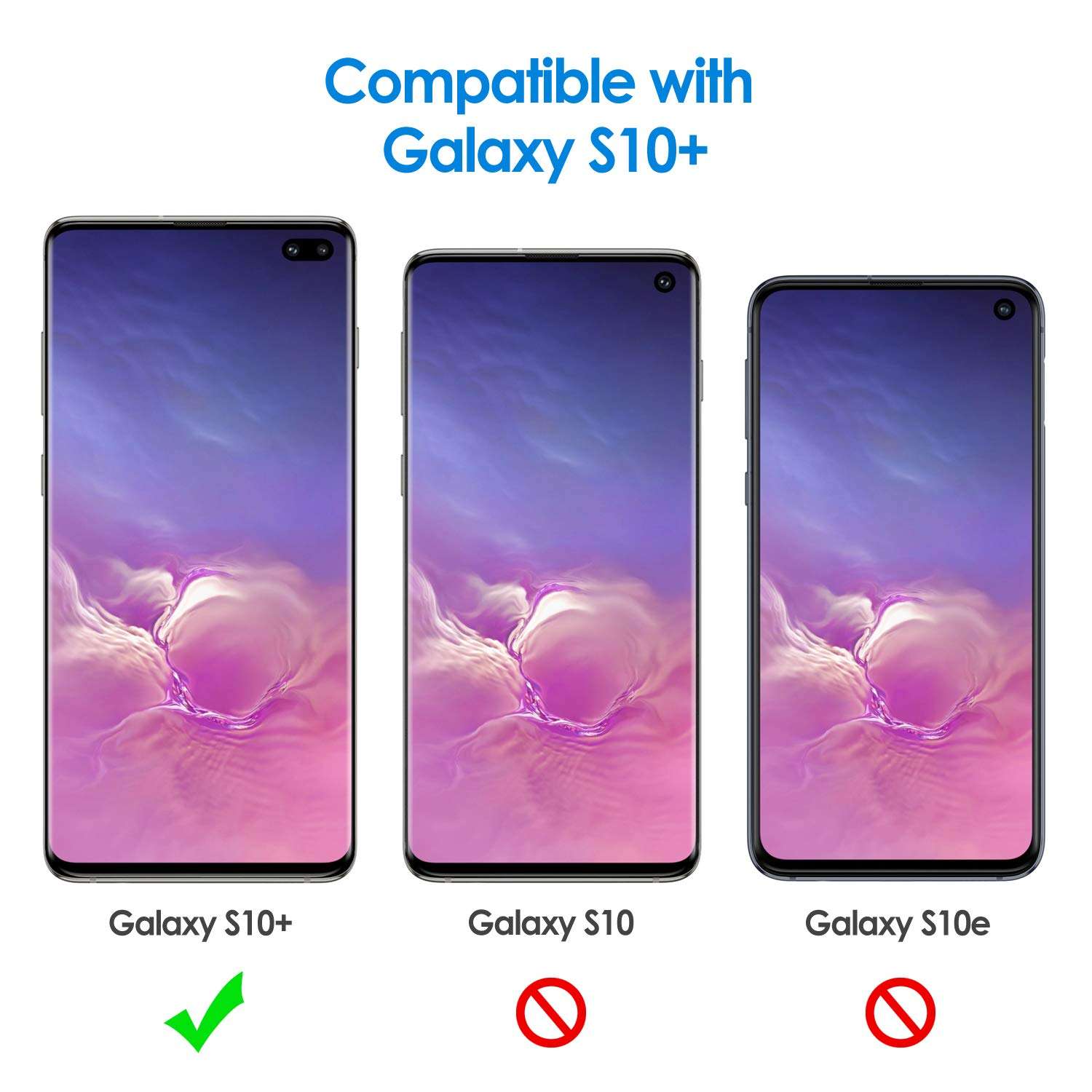 JETech Case for Samsung Galaxy S10 Plus S10+, Premium TPU Material, Shock Proof, HD Clear 2