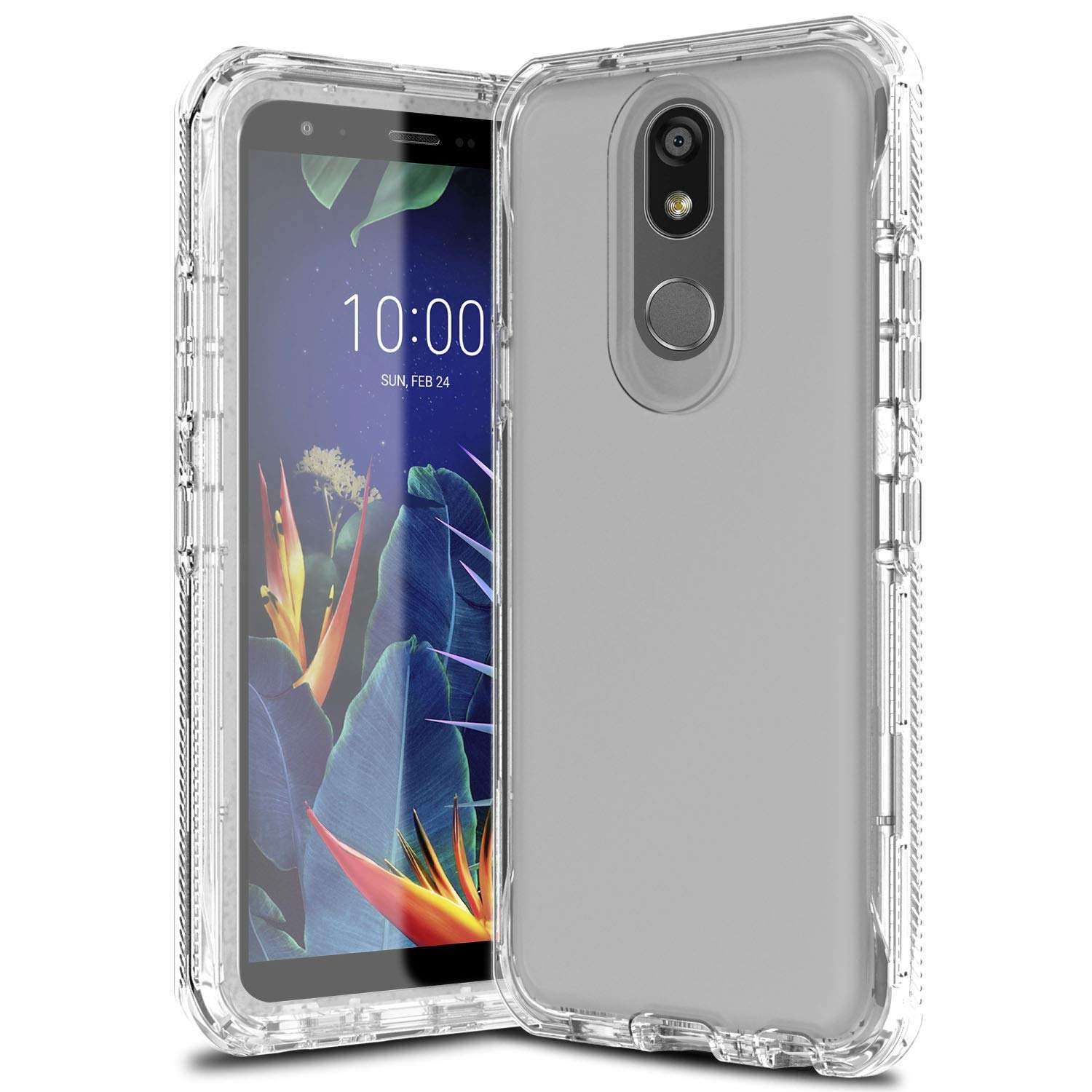 Leptech Case for LG K40 LMX420, Transparent Series Designed for LG K12 Plus Case, LG X4 2019 Case, LG Solo LTE Case, LG Harmony 3 Case with Screen Protector (Clear) 1