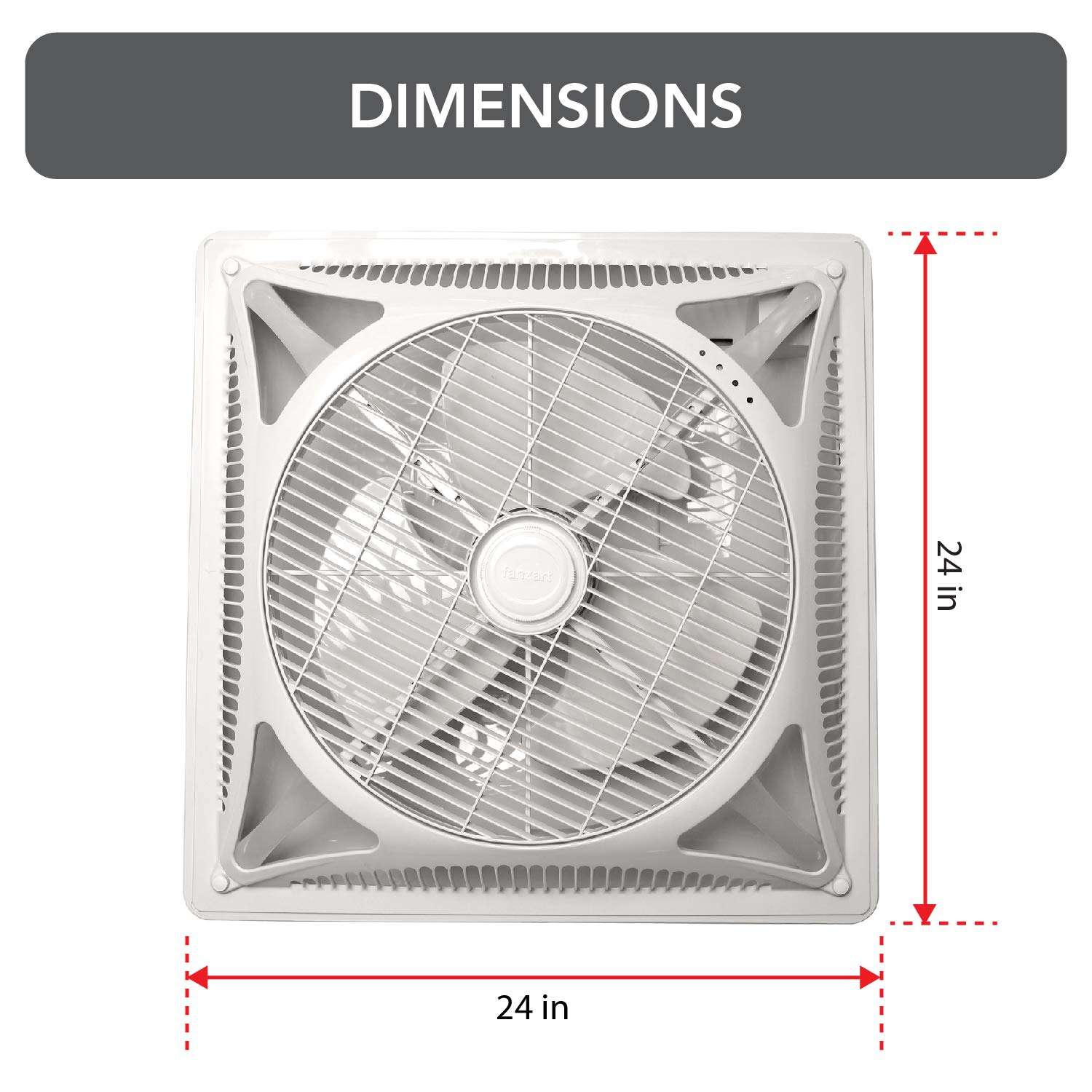 Fanzart Invento - False Ceiling Recessed Fan (White 603 x 603 x 220 mm) With Remote Control - For GYPSUM/POP/TILE GRID AND REGULAR CEILINGS 5