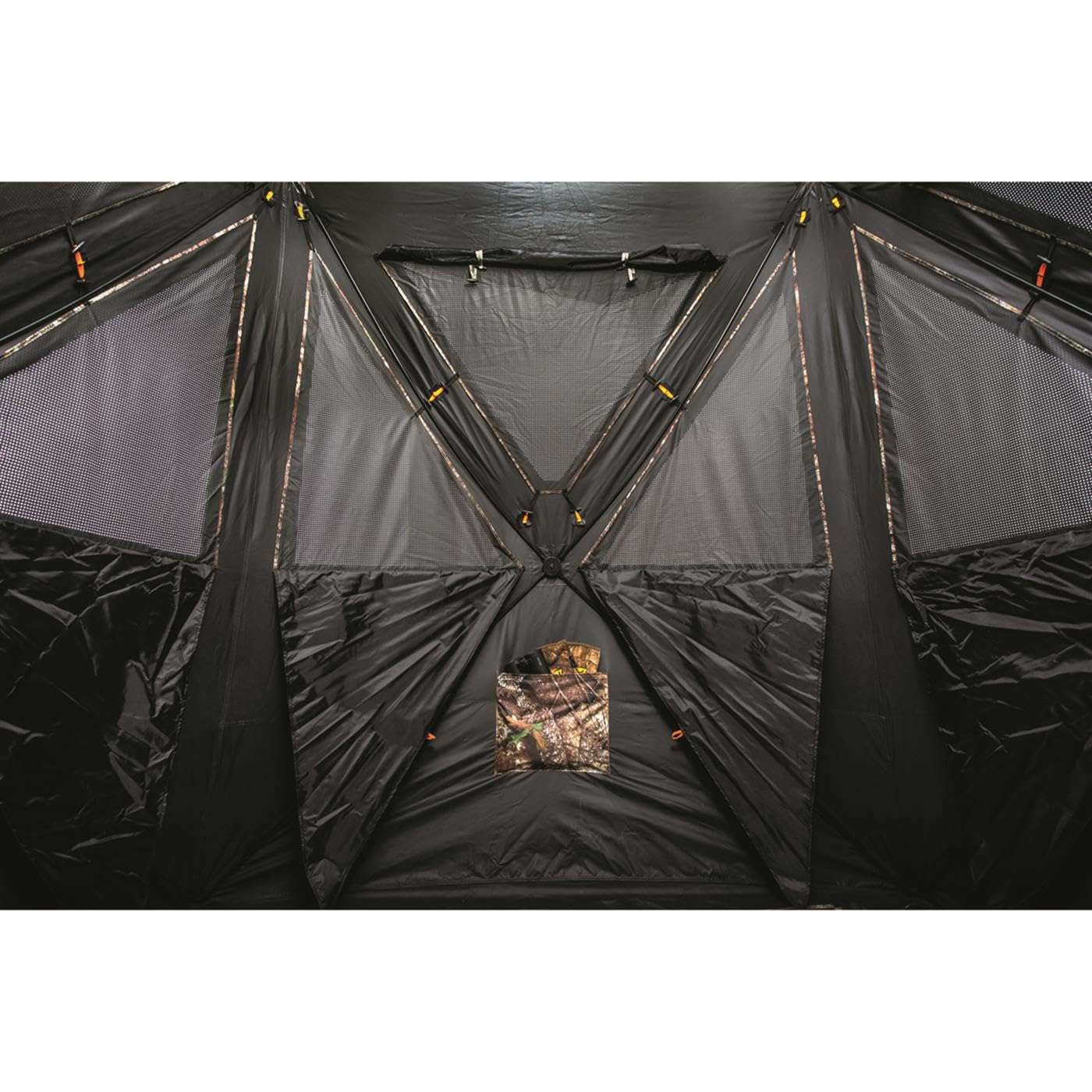 Guide Gear Flare XL Tall Hunting Ground Blind, See-Through, 360 View, 2-3 Person Pop-up Tent, Turkey, Duck, Deer Hunting Gear Equipment Accessories RT APX 5