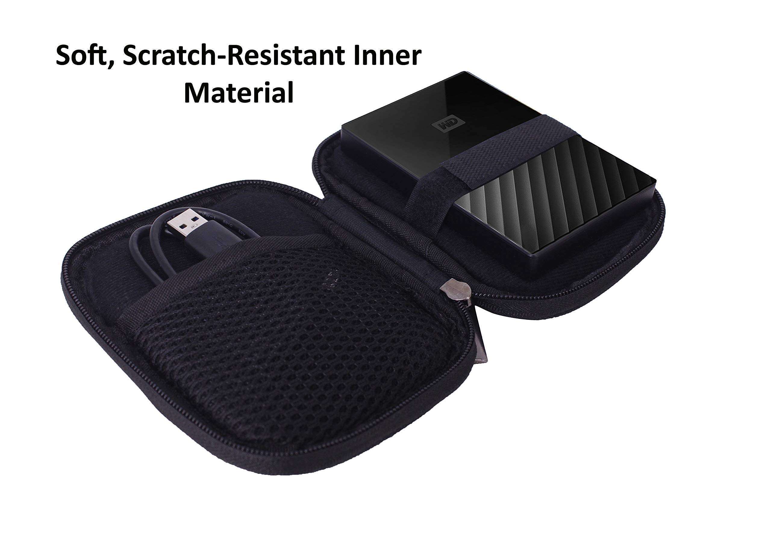 Saco External Hard Disk Protector Pouch Cover for Seagate FreeAgent GoFlex 500GB Kit - (Red) 6