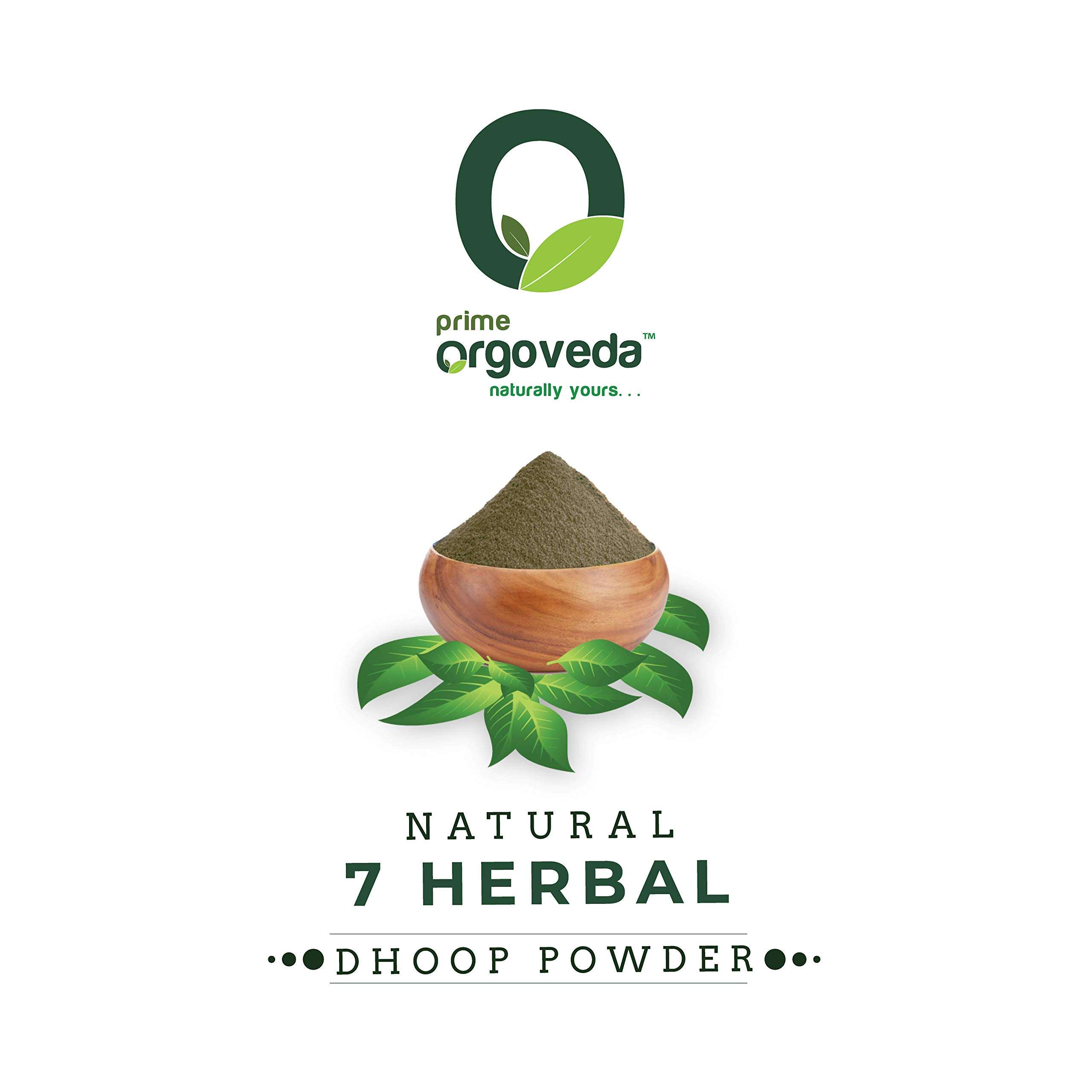 Herbal Sambrani Dhoop Powder | Pure and Natural Sambrani Powder | Prime Orgoveda | 100% Natural and Non-Toxic Ayurvedic Blended | Herbal Burning Incense for puja/purify air - 500g 3