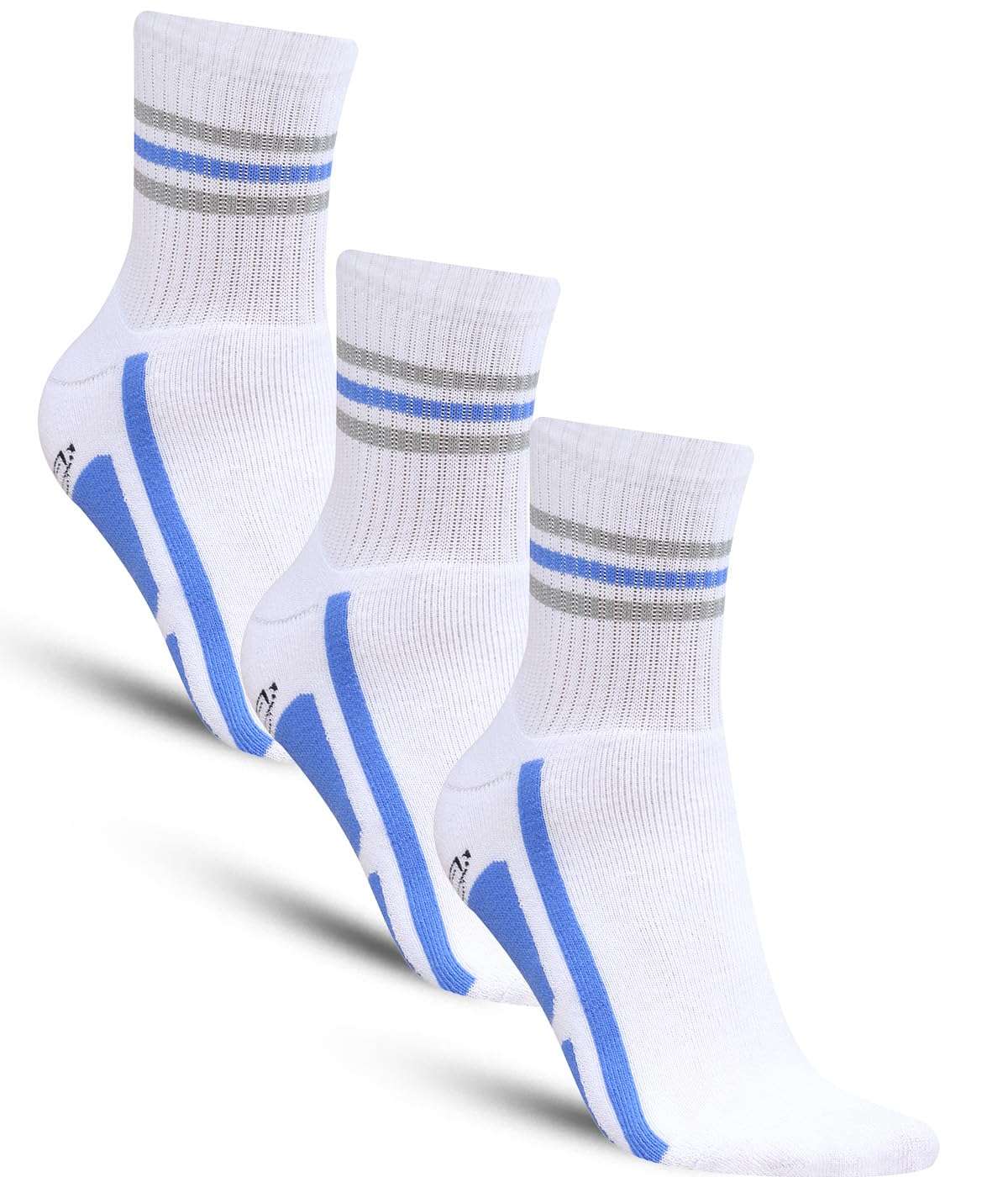 Dollar Sports Ankle Length Cotton Socks For Men's In (Pack of 3) 1