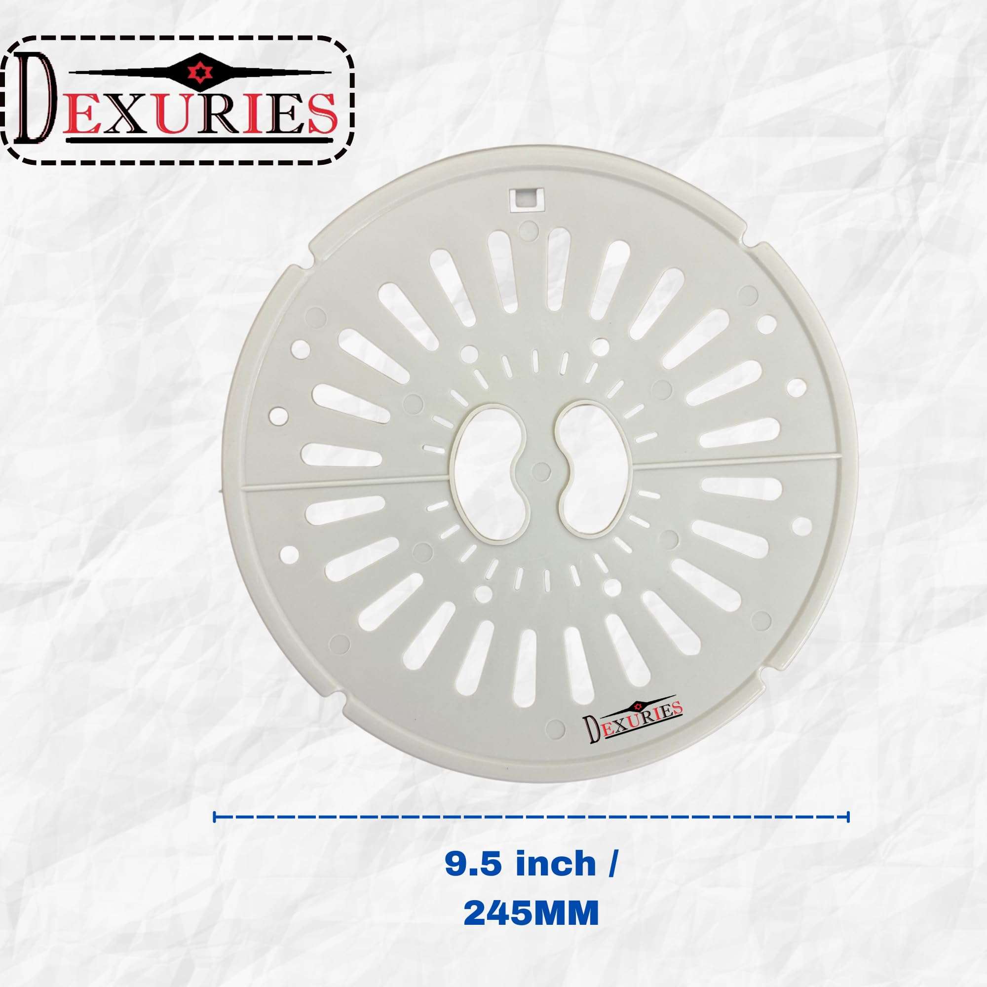 DEXURIES Dryer Spin Cap/Saftey Cover/Spinner Safety Cover/LID for LG 6kg/6.5kg/7kg Semi Automatic Washing Machine Match Size (Size- 9.5Inch/24.5cm) (Pack of 2 Pcs) (LG 9.5 inch) 3
