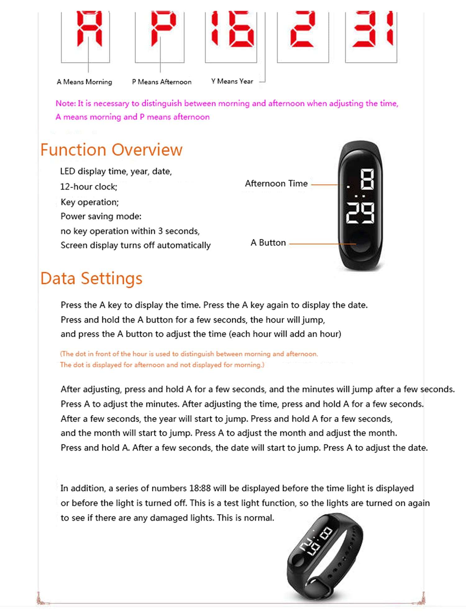 Time Up Digital LED Dial Multi-Quantity 3D Design Gift Watches for Boys & Girls -M5MULTI-X (Set of 12-All Color) 5