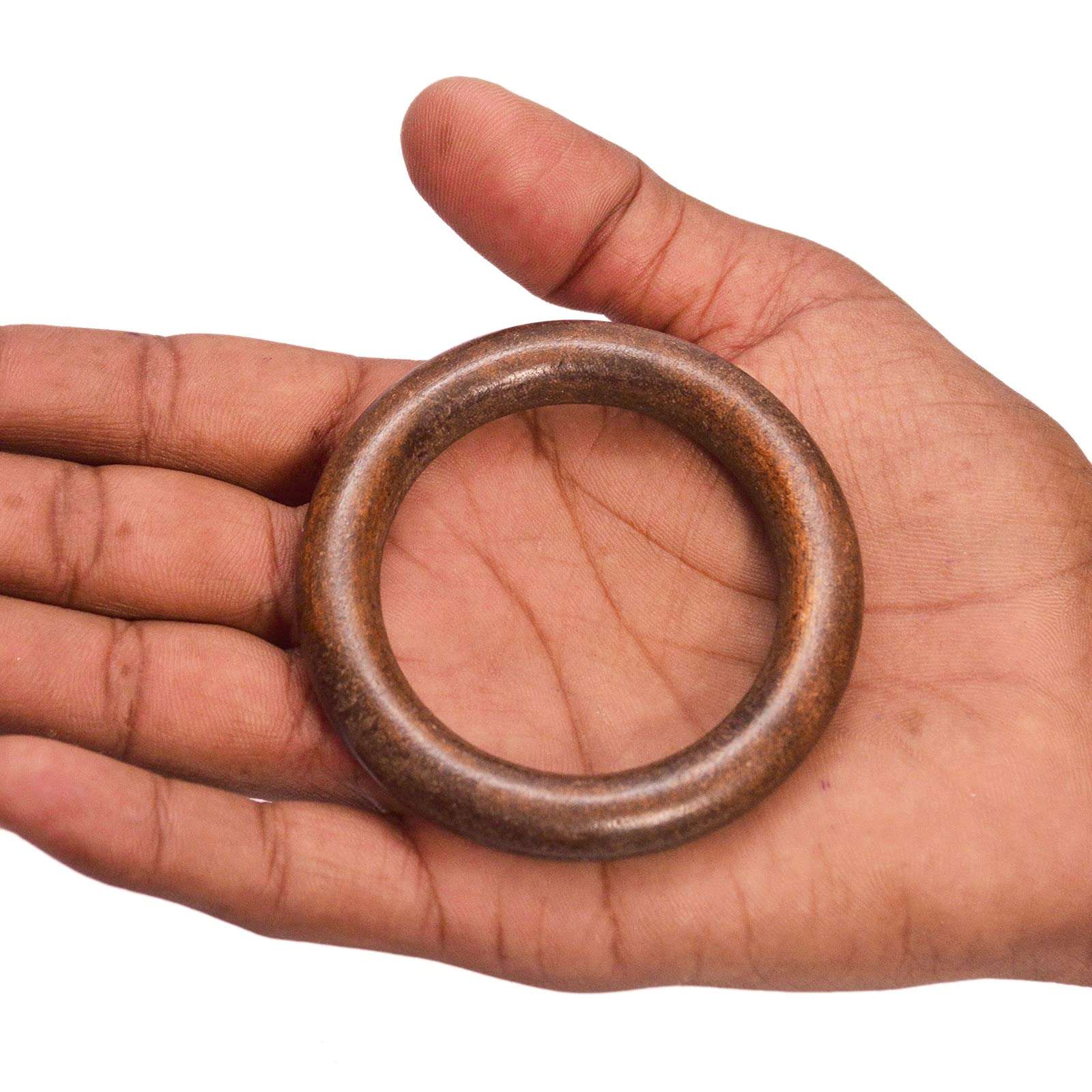 GIFTI SKY Wooden Rings Round 2.5 Inches set of 20 Rings Brown Smooth Unfinished Wood Circles for Art and Crafts, DIY, Pendant Jewelry Making, Macrame, Connectors, Wall Hanging, Door Hanging, Bags, Toran, Bandhanwar, Plant Hanger and Crafts Project 5