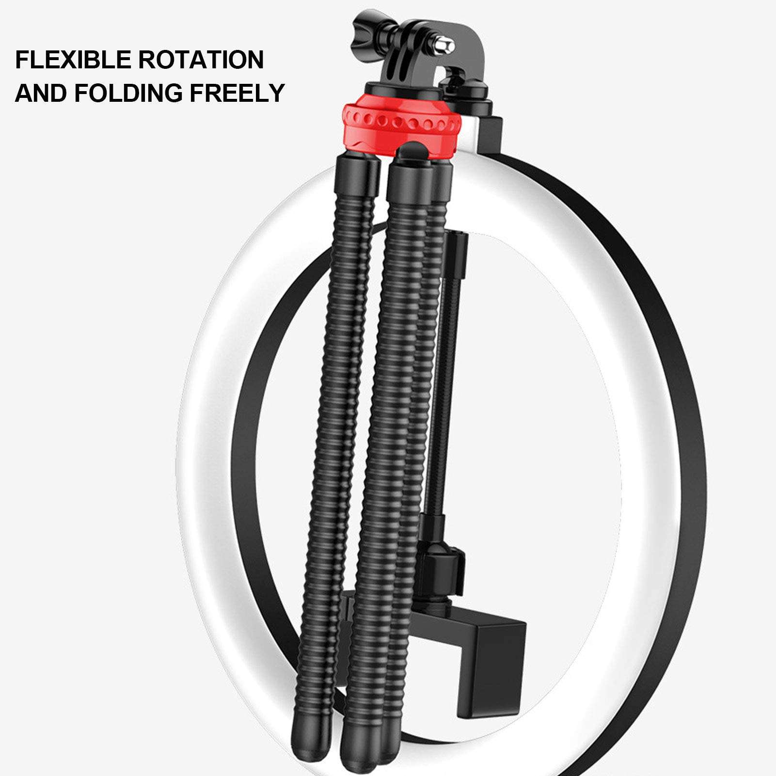 LED Fill Light Conference Lighting Kit 10 Inch Octopus Fill Light Set for Streaming, Makeup, Selfie Photography 6