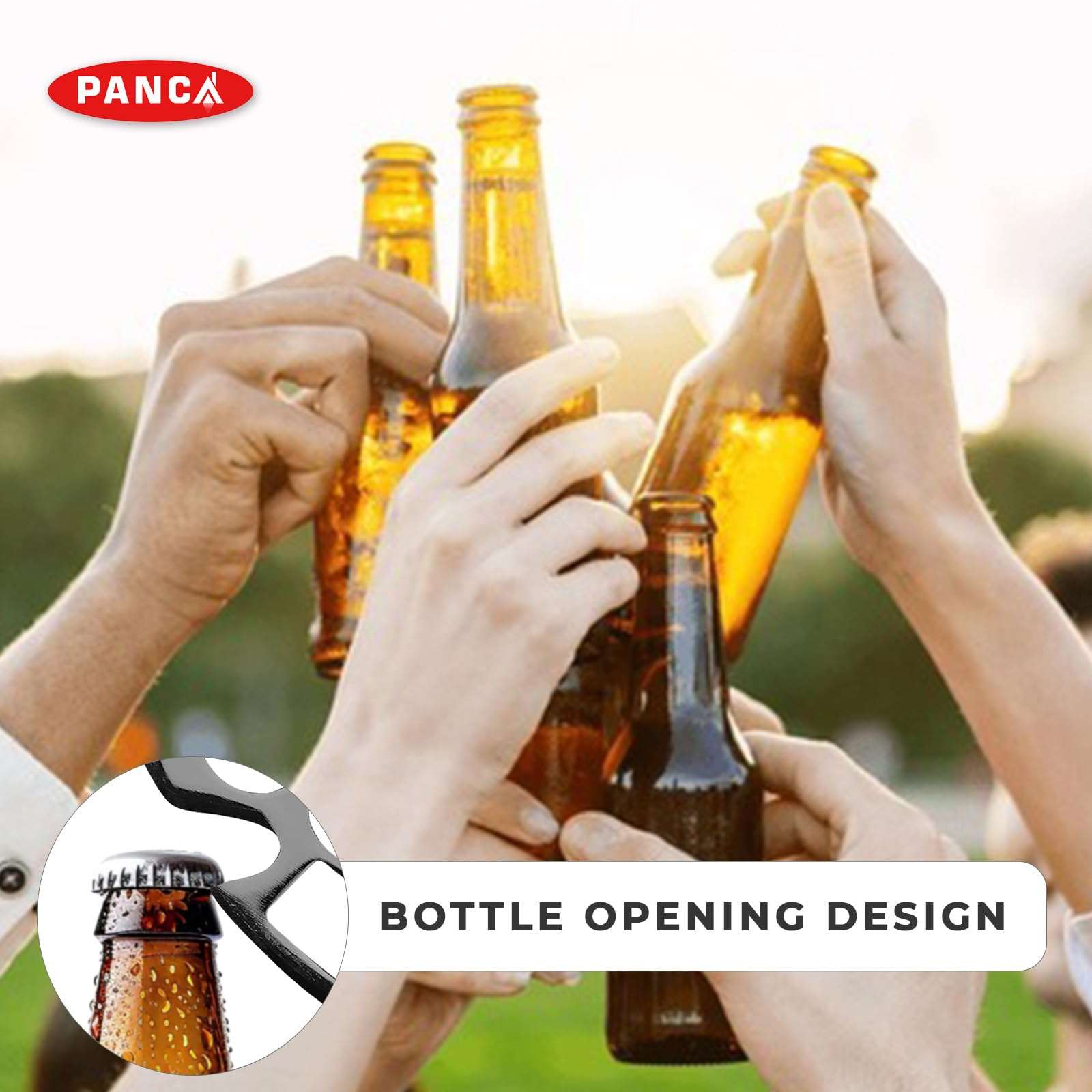 PANCA Stainless Steel Bottle Opener – Rust-Resistant, Compact & Lightweight Tool for Home, Bar, Kitchen & Travel Use 5