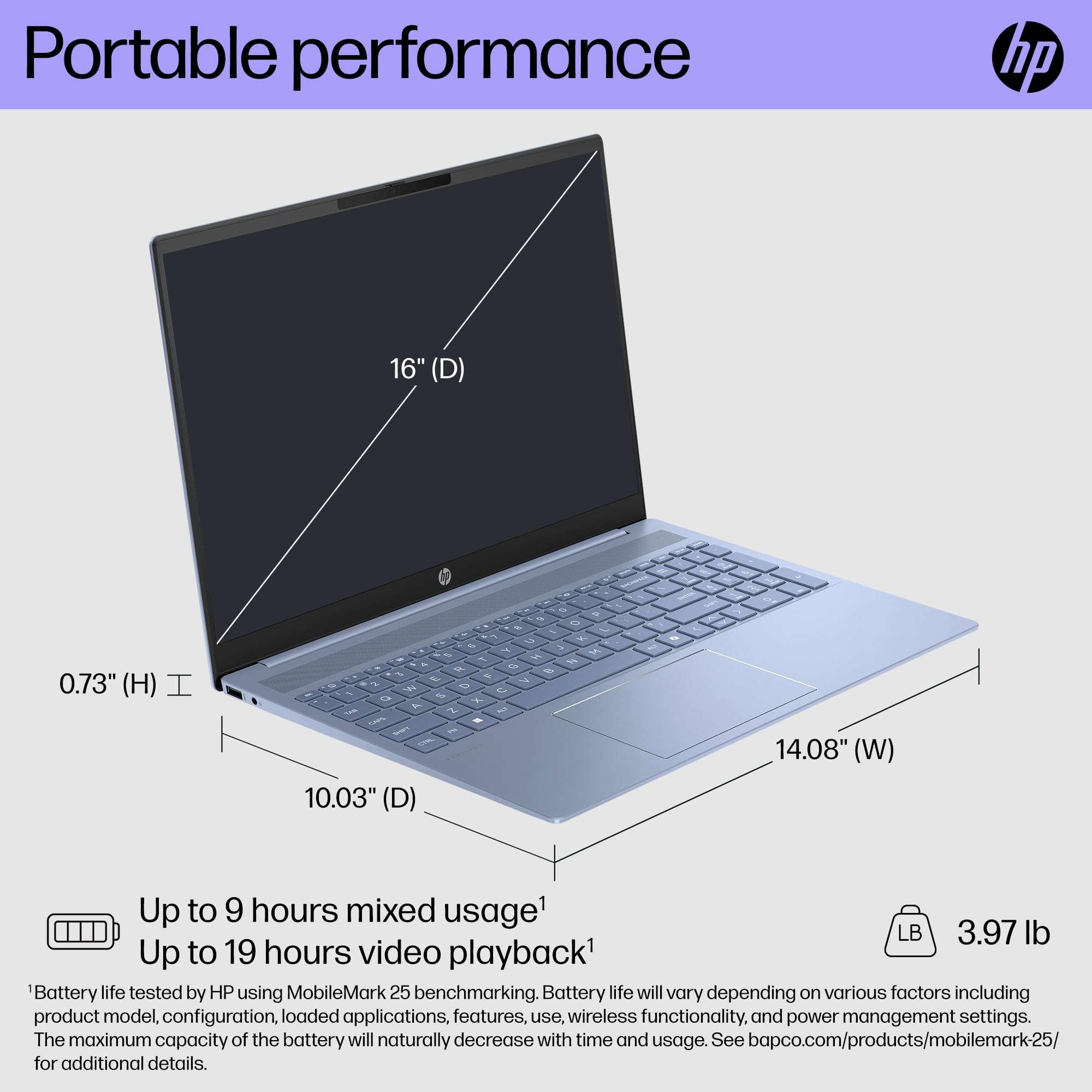 HP 2024 Pavilion Laptop 16" WUXGA 1920 x 1200 LED-Backlit Intel Core Ultra 7 155U 12-Core 32GB LPDDR5 1TB SSD Wi-Fi 6E Windows 10 Home Bluetooth 5.3 Backlit Keyboard 1080p FHD Camera Touchscreen 4