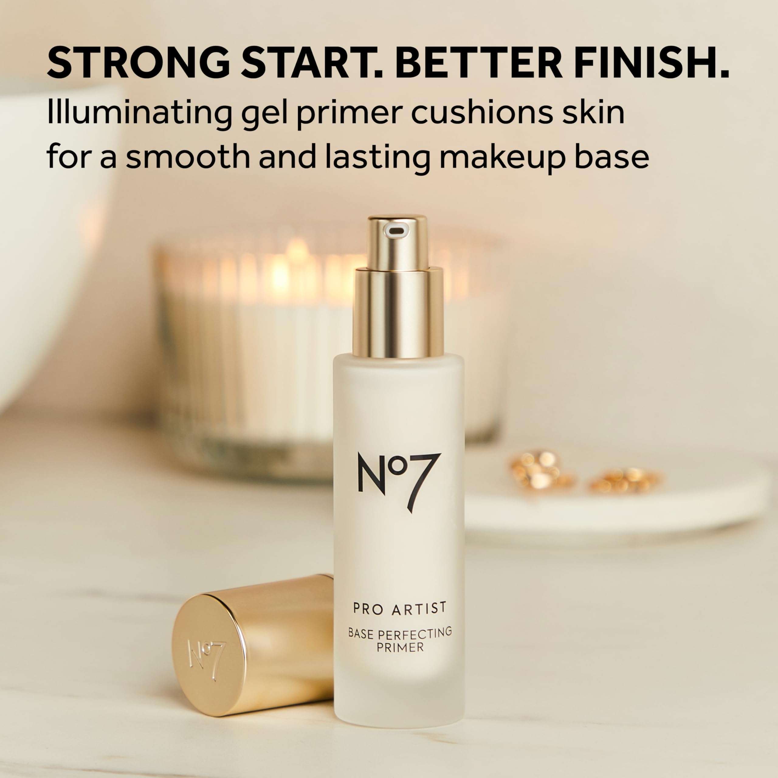 No7 Pro Artist Base Perfecting Makeup Primer - Illuminating Face Primer for Long-Lasting Makeup Wear - Silky, Illuminating Finish for a Healthy-Looking Glow (1 Fl Oz) 4