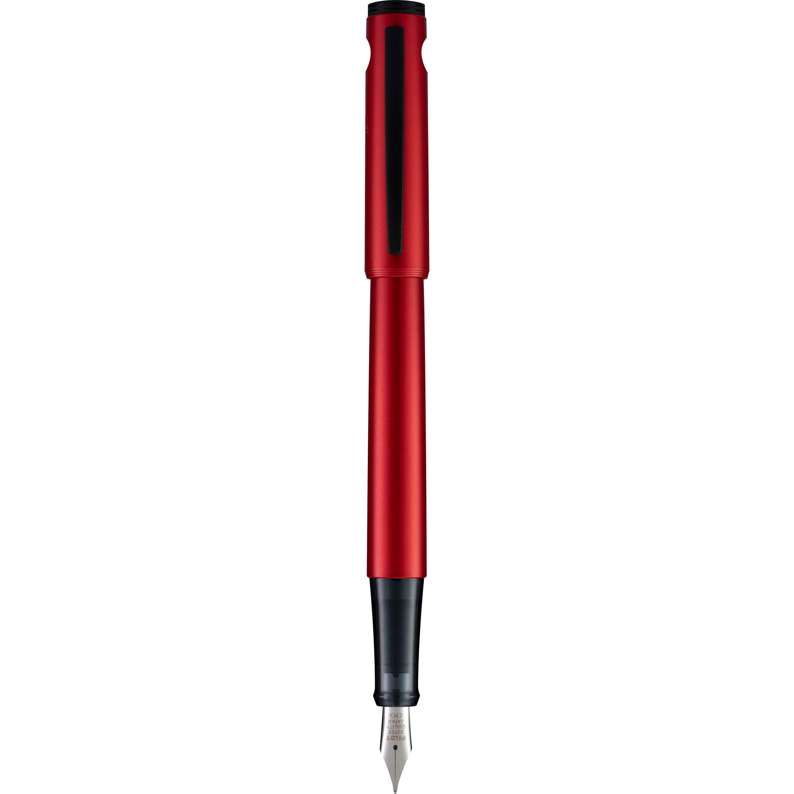 PILOT Explorer Lightweight Fountain Pen in Gift Box, Includes CON-B Converter; Red Barrel, Medium Nib (12295)
