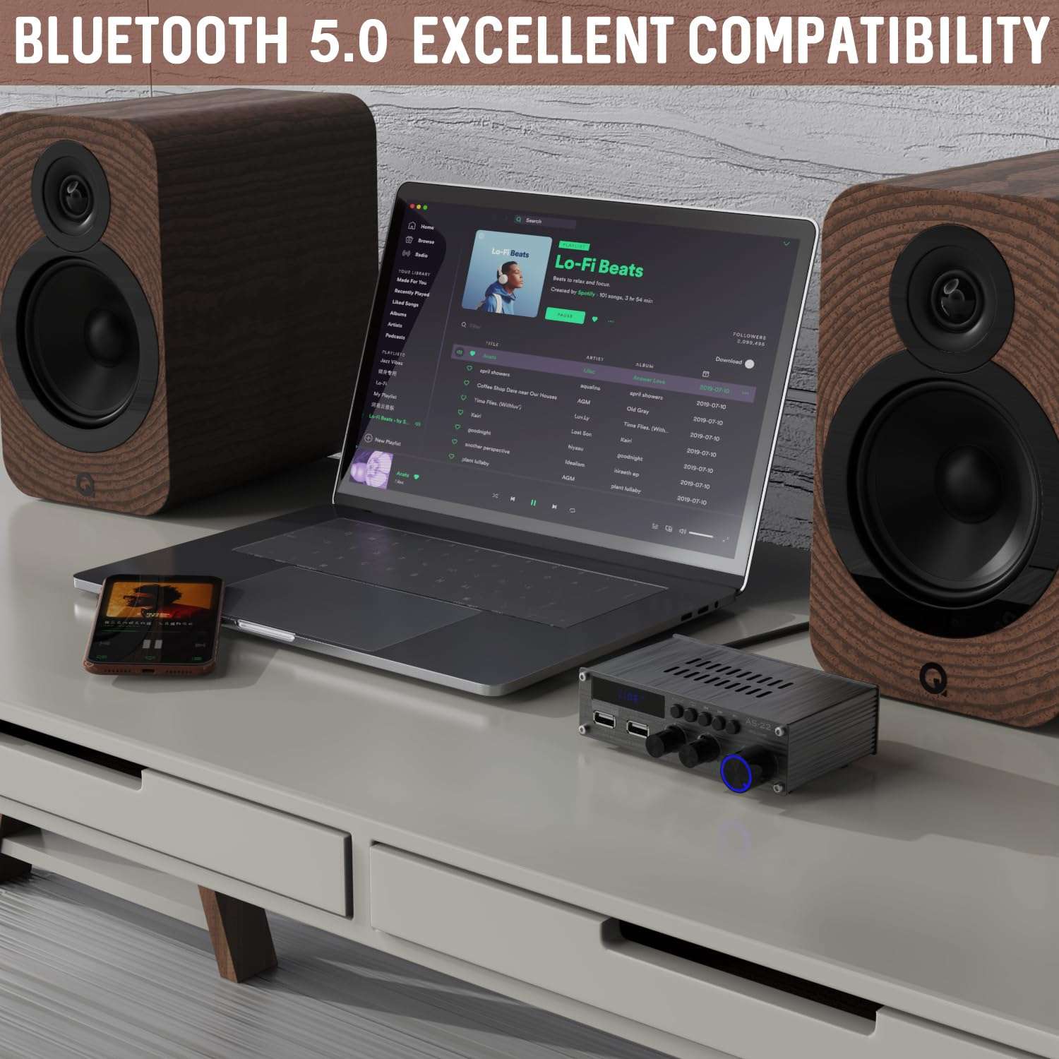 Sunbuck USB-C Audio Interface 24Bit/192kHz & Mini Amplifier, Stereo Receivers 6