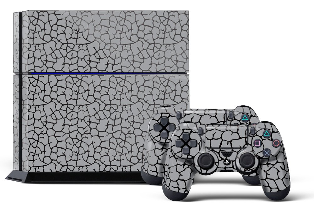 PS4 Designer Skin for Sony PlayStation 4 Console System plus Two(2) Decals for: PS4 Dualshock Controller - Twenty 3 Elephant Skin