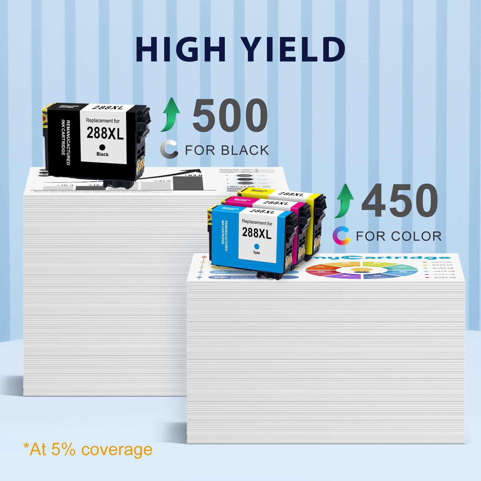 myCartridge 220XL Ink Cartridges Remanufactured for Epson 220 Ink Cartridges T220 T220XL Replacement for Epson 2760 Ink Compatible with WF-2630 WF-2650 WF-2750 WF-2760 XP-320 XP-420,4-Pack(BK/C/M/Y) 3